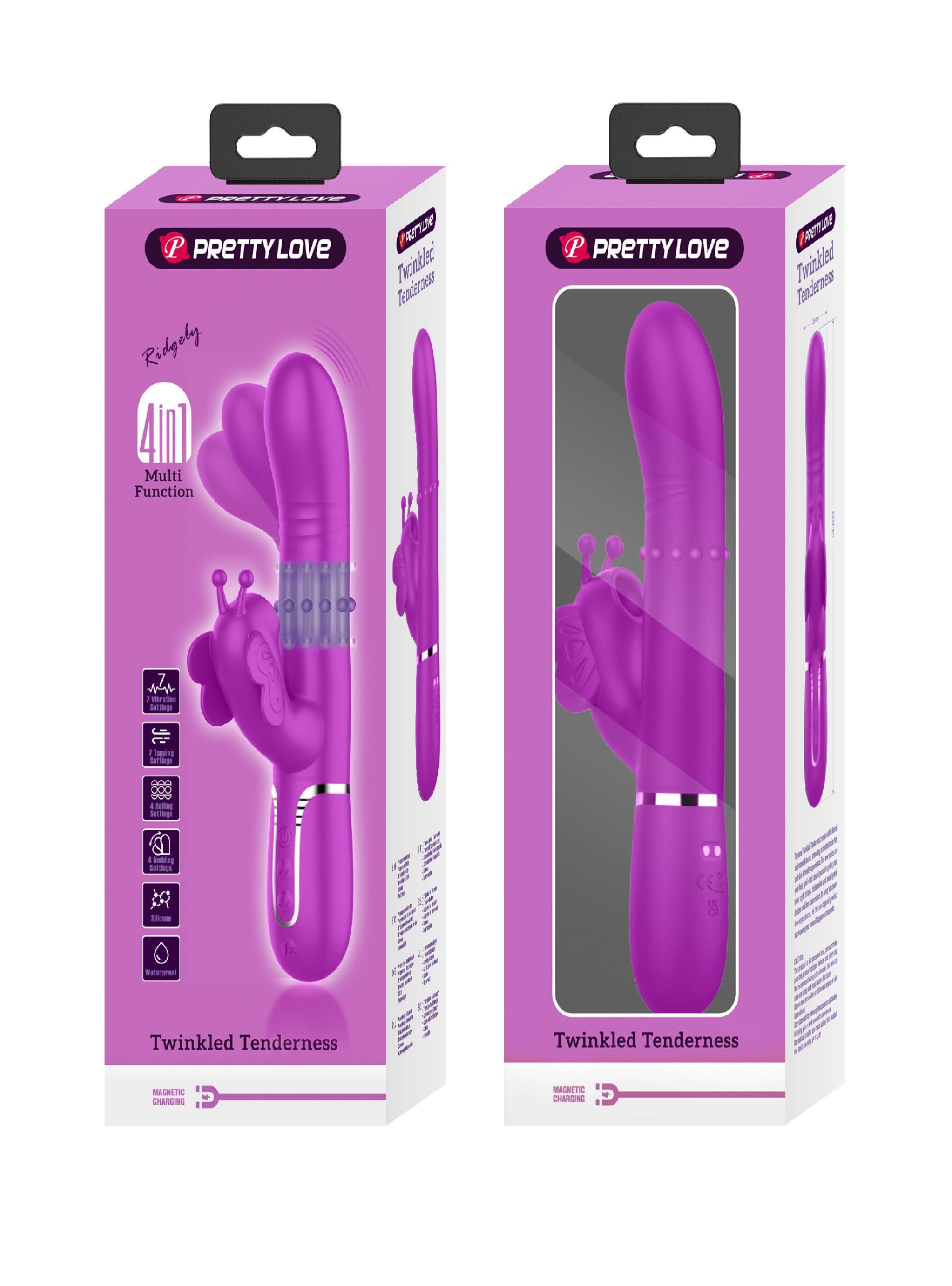 Vibrador con Succionador de Clítoris Conejo Ternura Vibrante-3