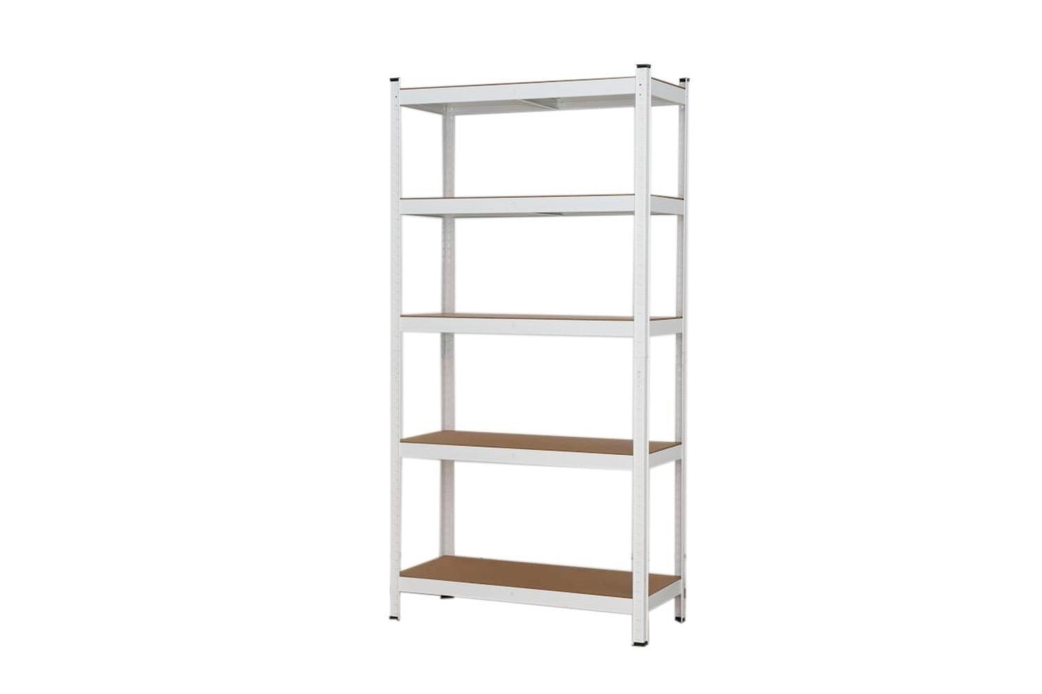 Estante Rack Acero 5 Niveles Blanco 90x40x180cm Airhouse-1