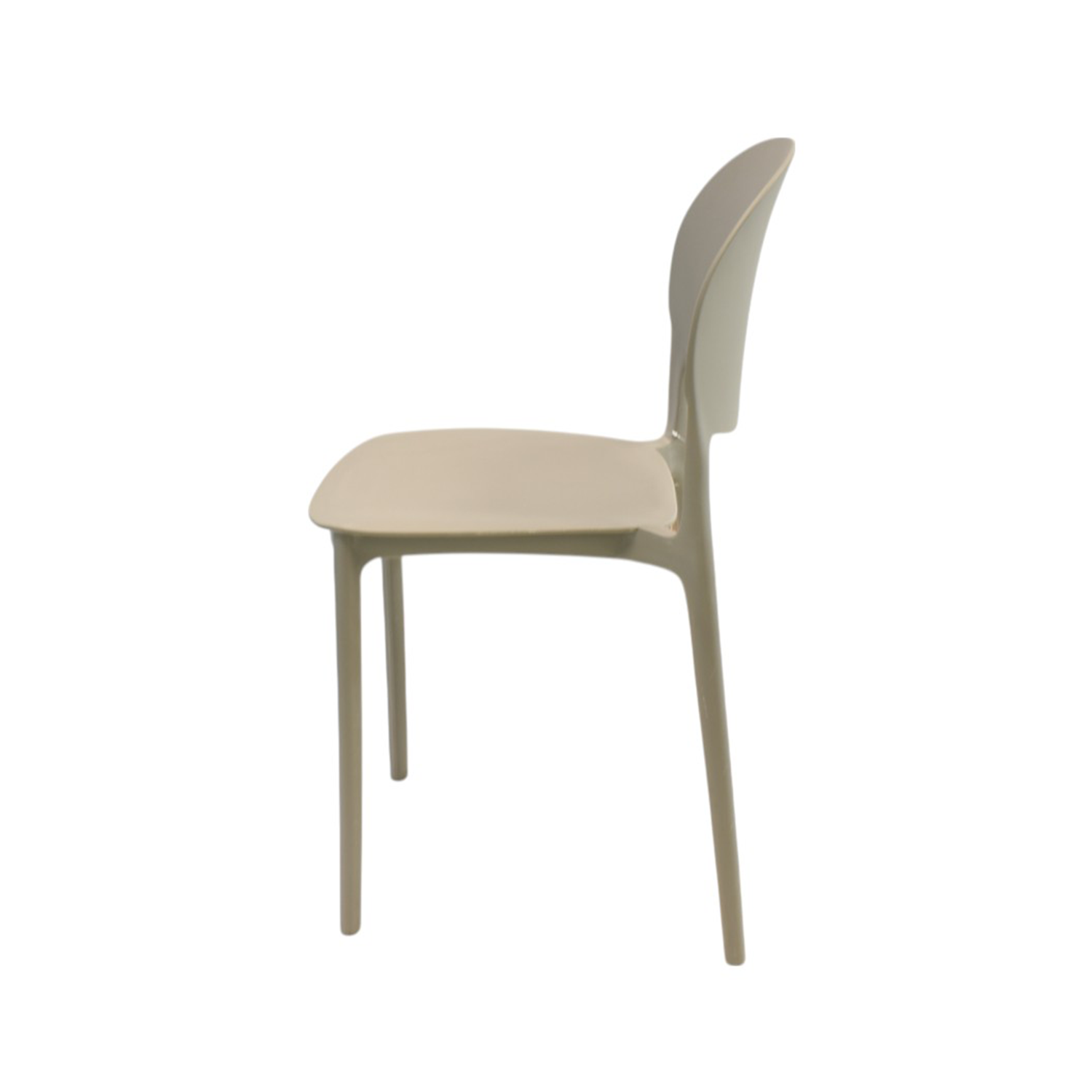 Silla Plástico Apilable Deco Berlín Beige Escandinavia-2