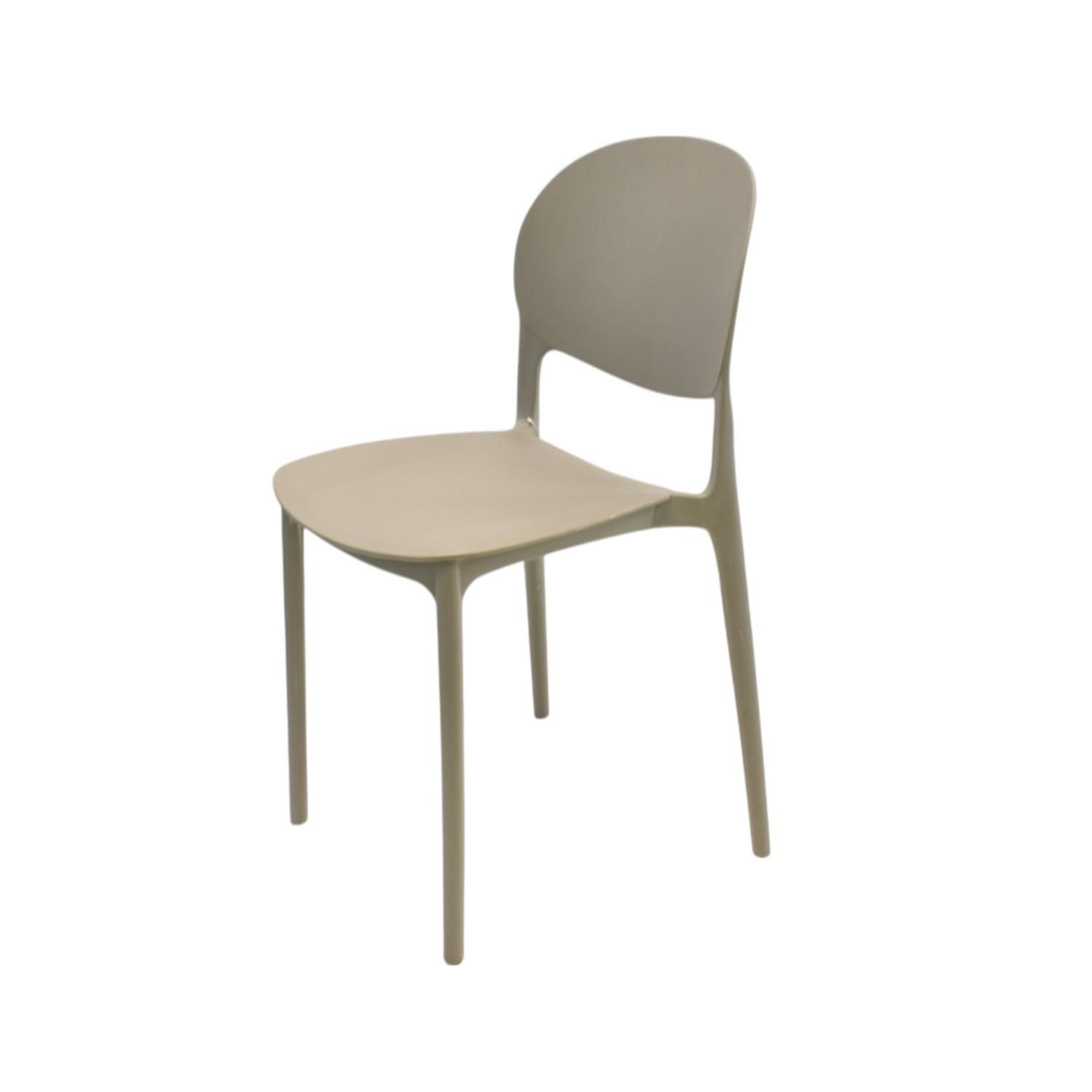 Silla Plástico Apilable Deco Berlín Beige Escandinavia-3