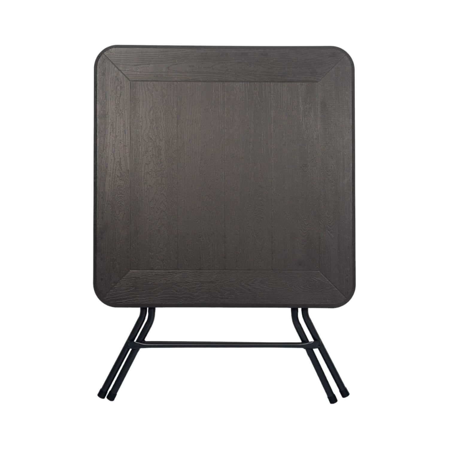 Mesa Plegable Cuadrada 80x74 Cms Gris Northwest-2