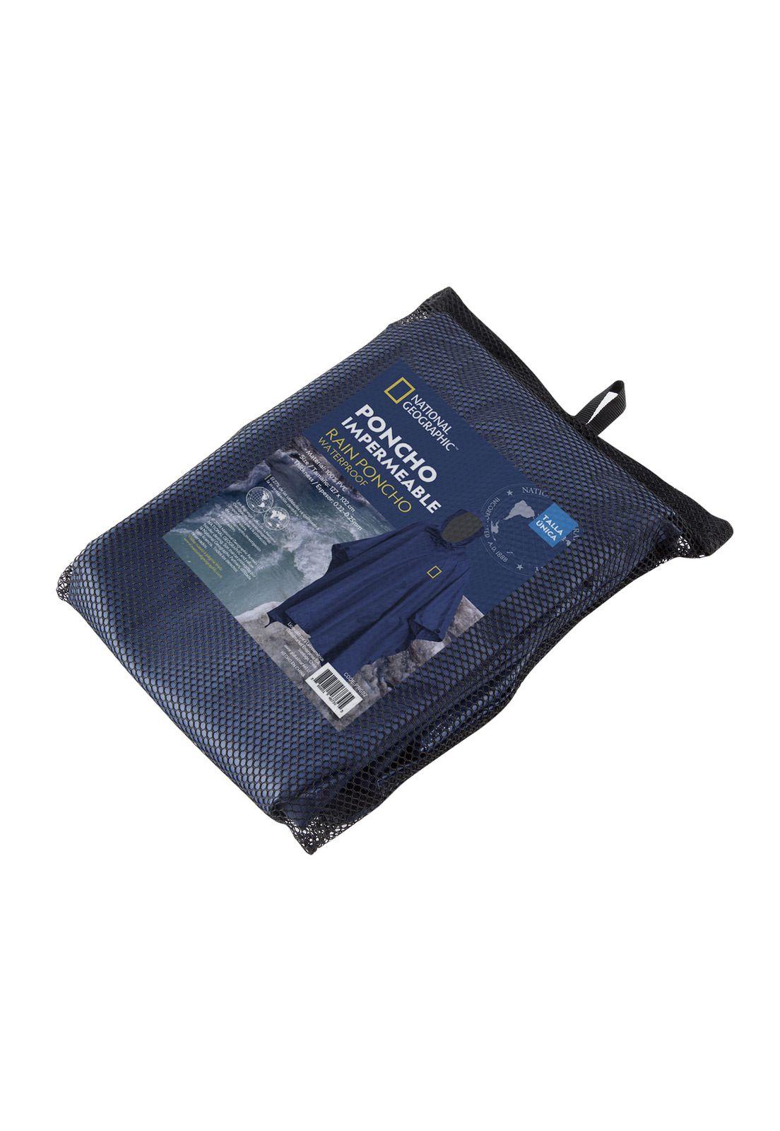 Poncho Impermeable Azul National Geographic-2