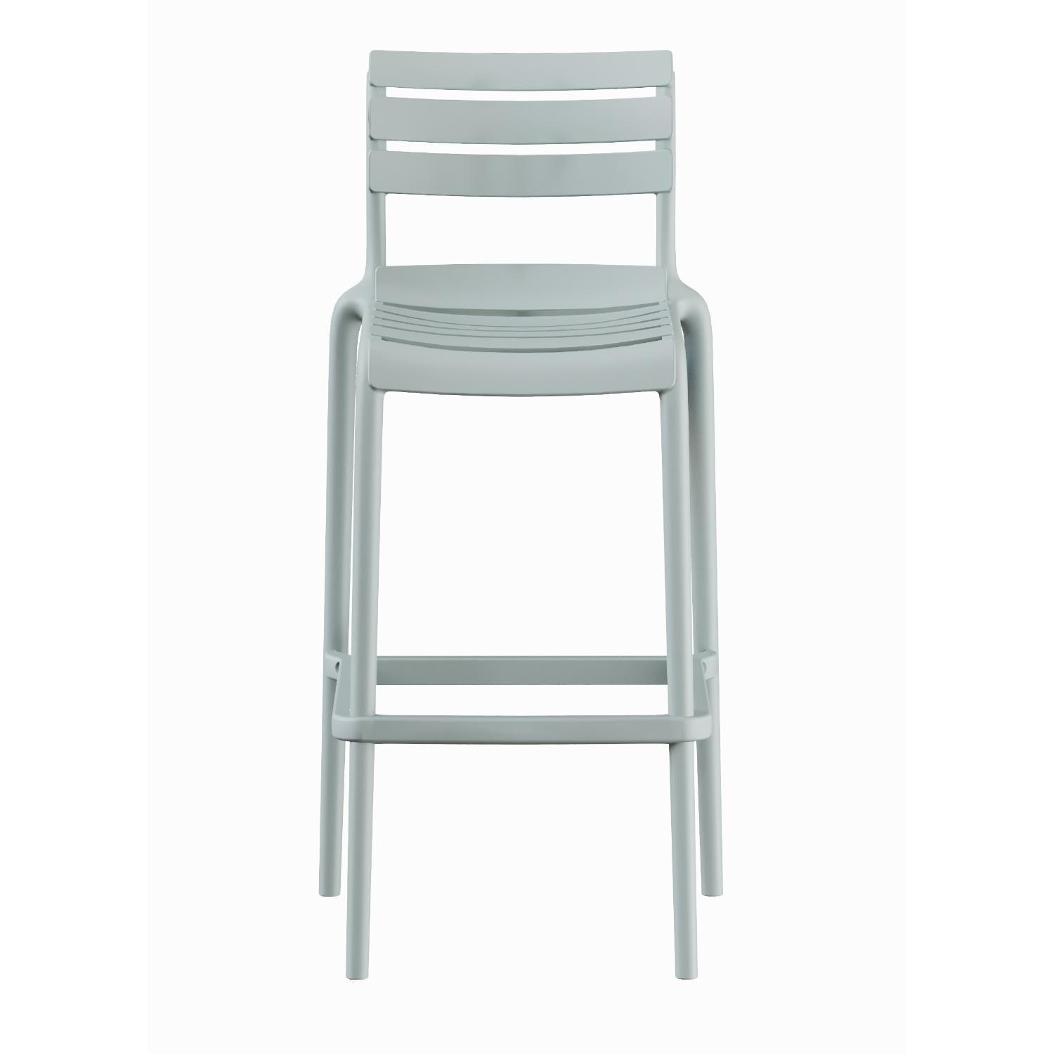 Piso Taburete Silla alta bar cocina Galt 65cm Gris Claro-2