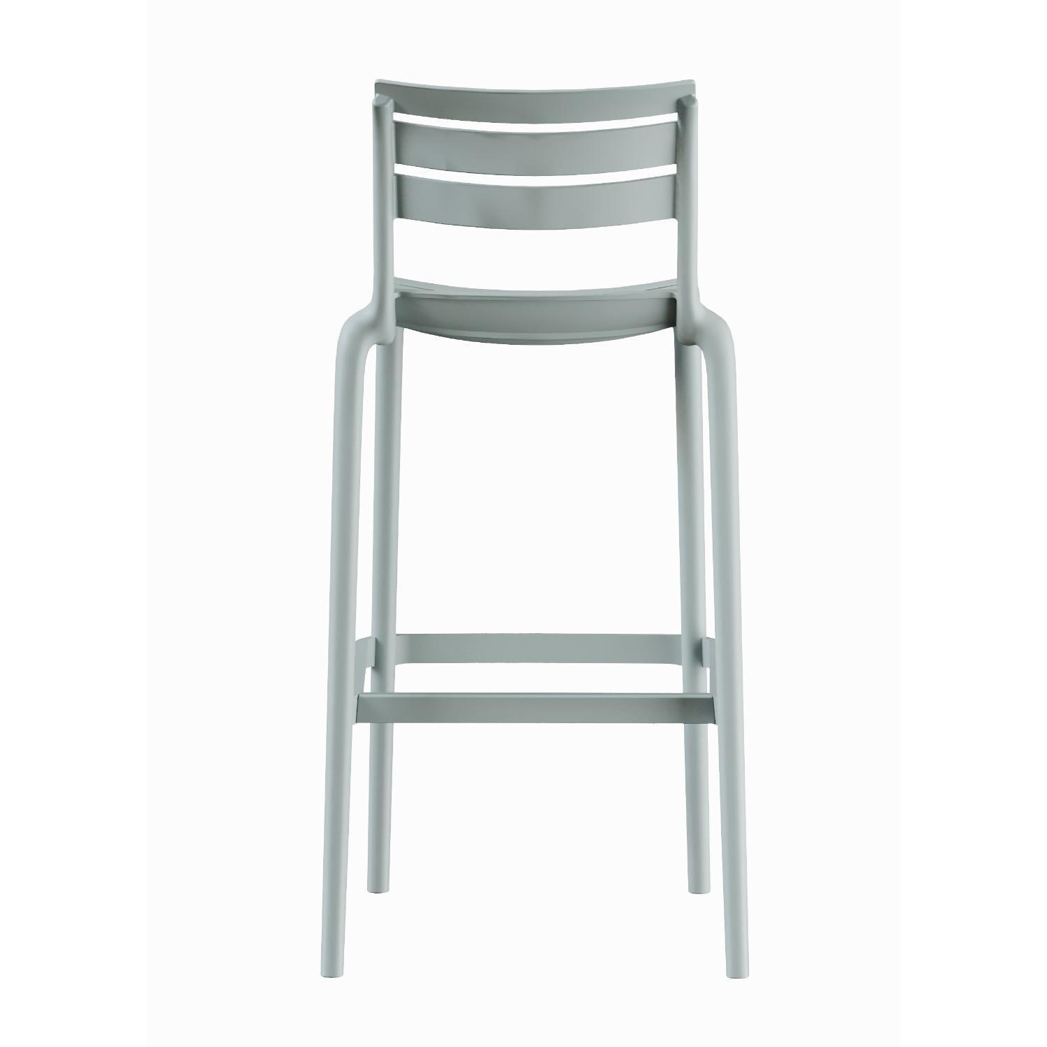 Piso Taburete Silla alta bar cocina Galt 65cm Gris Claro-5