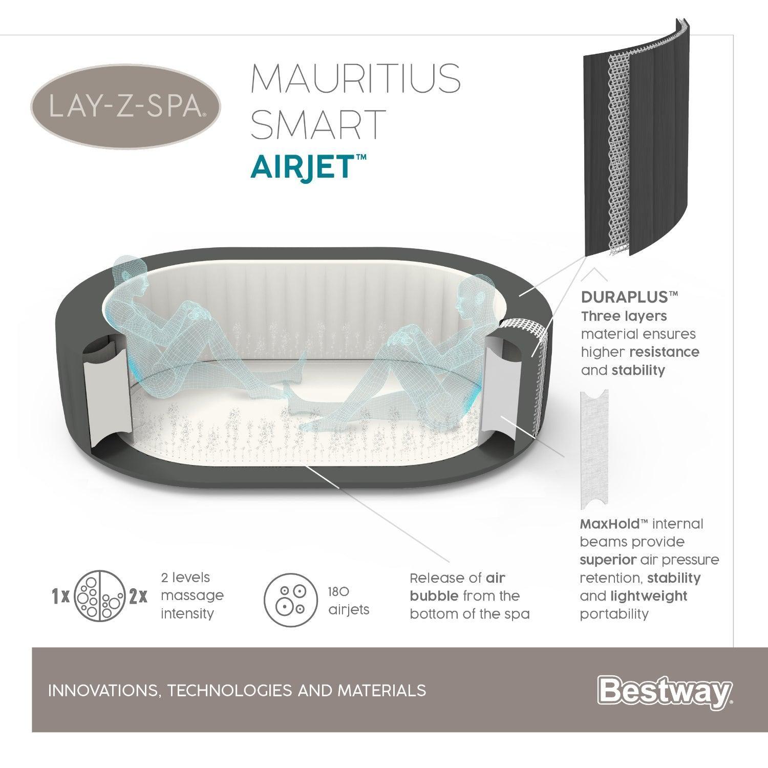Hot Tub Spa Jacuzzi Inflable Mauritius 7 Personas Bestway-2
