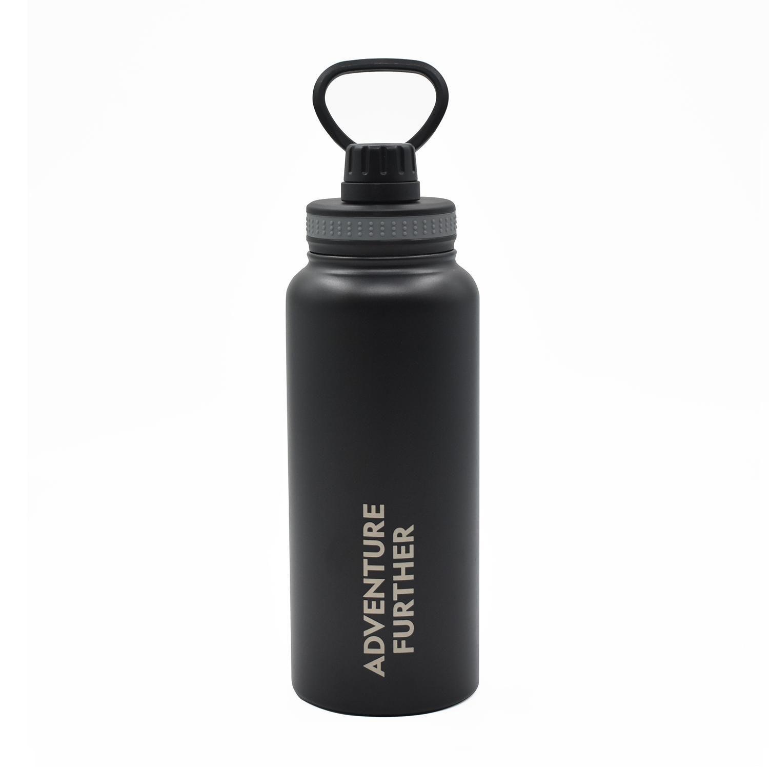 Botella Metálica Térmica Insulada 900ml Negro Natgeo-2