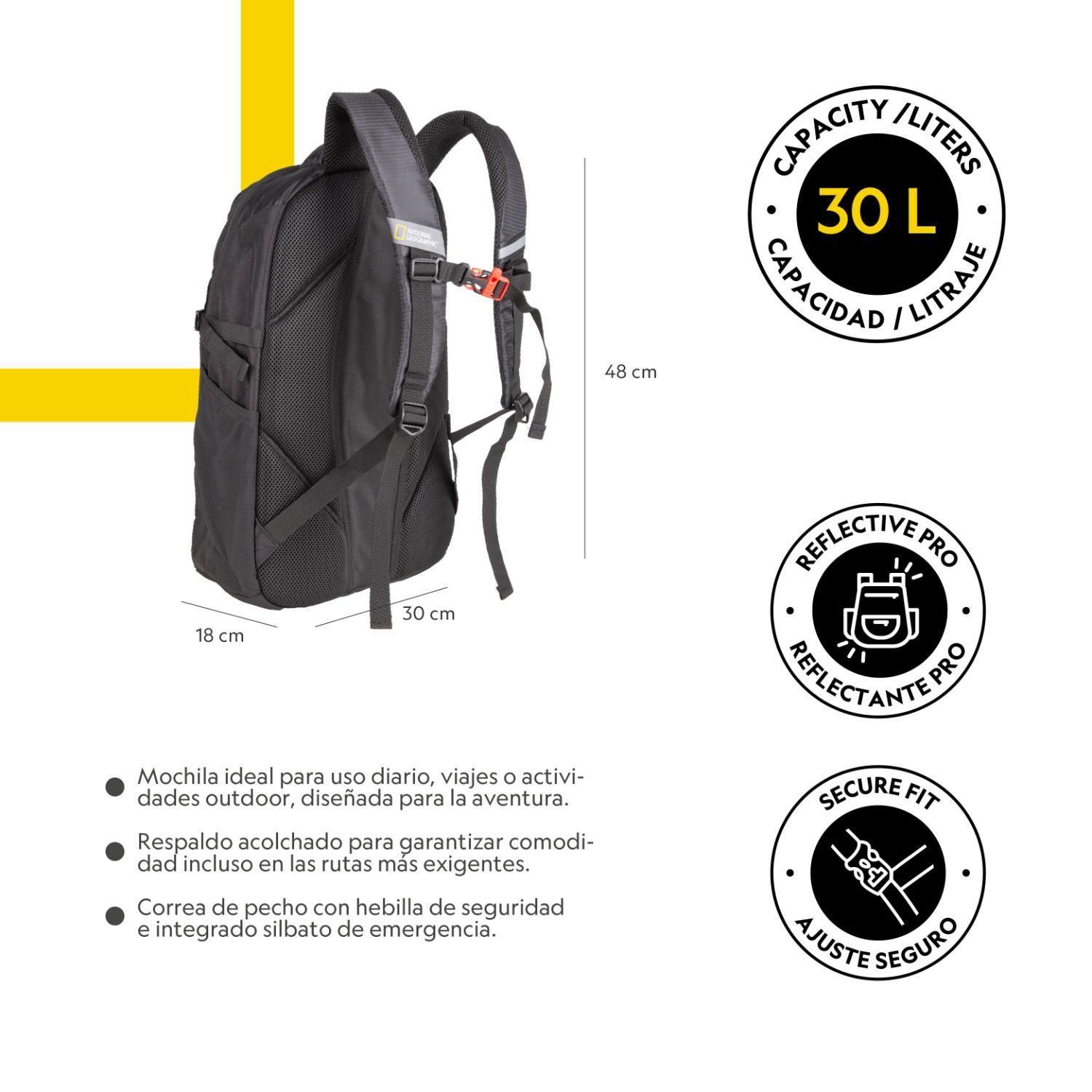 Mochila Fort Myer Negro 30 Litros National Geographic-7