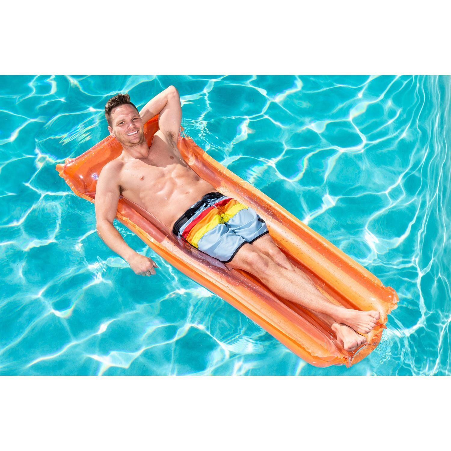 Colchoneta Reposera Inflable Colores 1.83m x 76cm Bestway-2