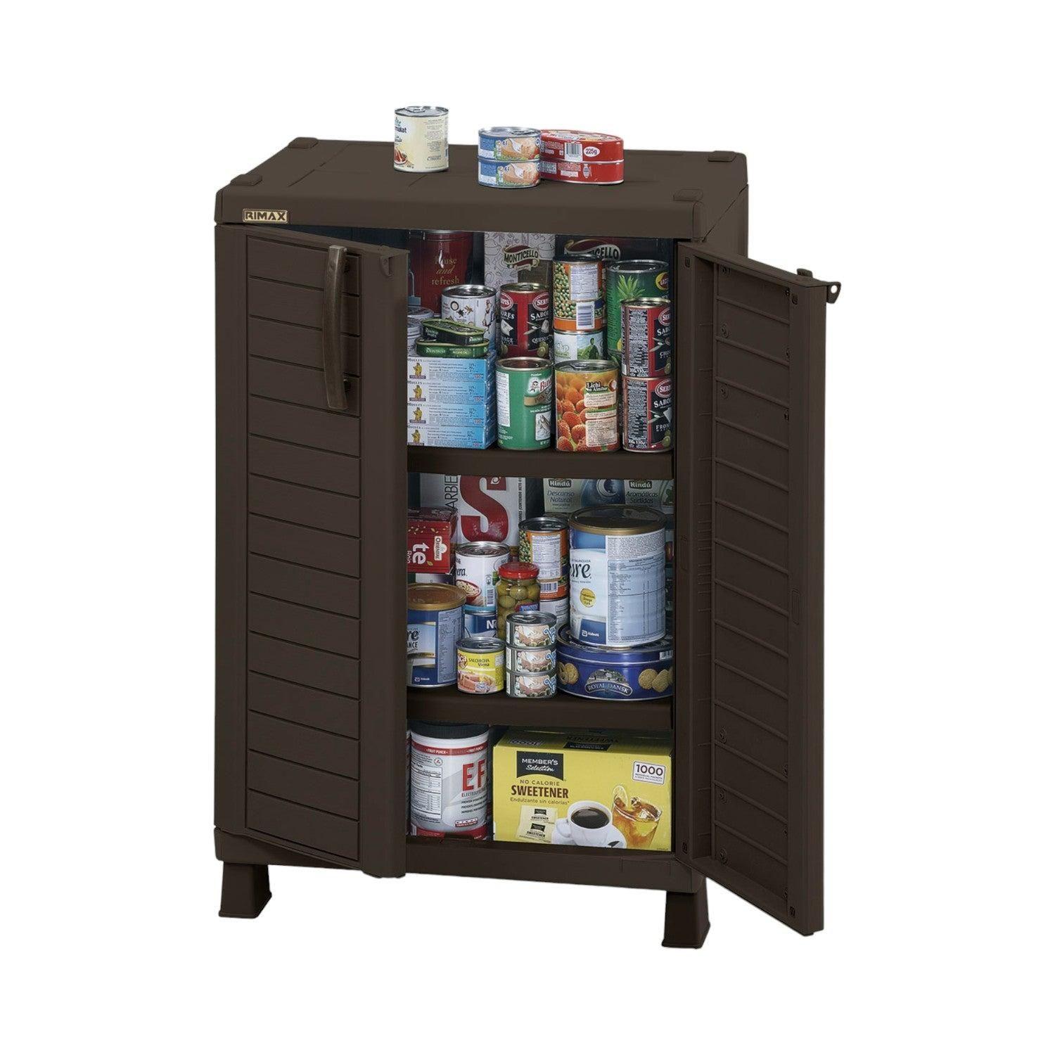 Gabinete Multiuso Plastico Cafe 101x65X45 Cm Baru Rimax-1