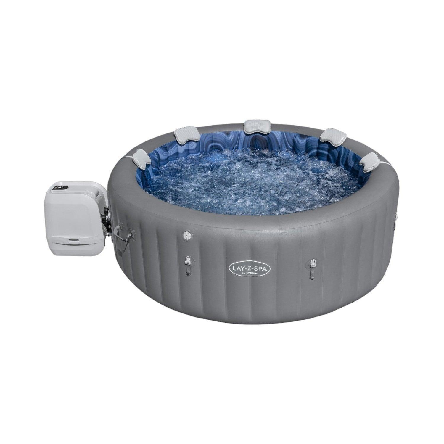 Hot Tub Jacuzzi Inflable Santorini Hidromasaje 7 per Bestway-0