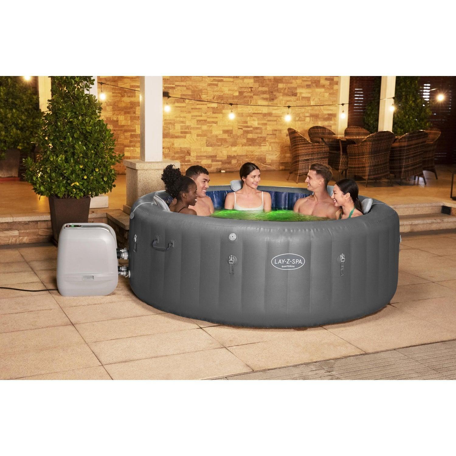 Hot Tub Jacuzzi Inflable Santorini Hidromasaje 7 per Bestway-1