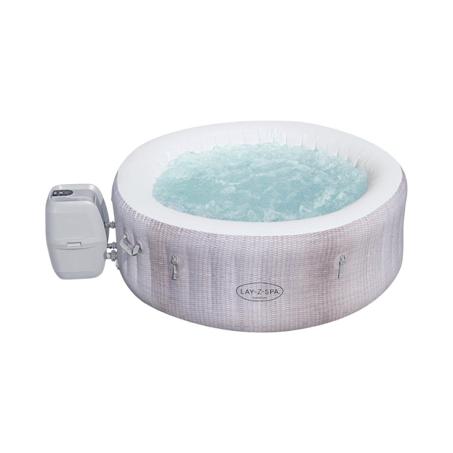 Hot Tub Spa Jacuzzi Inflable Cancún 4 Personas Bestway-0
