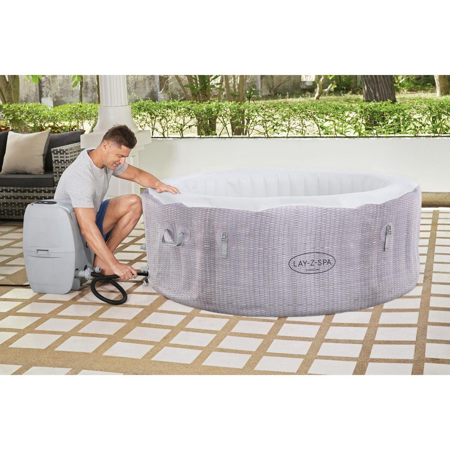 Hot Tub Spa Jacuzzi Inflable Cancún 4 Personas Bestway-6