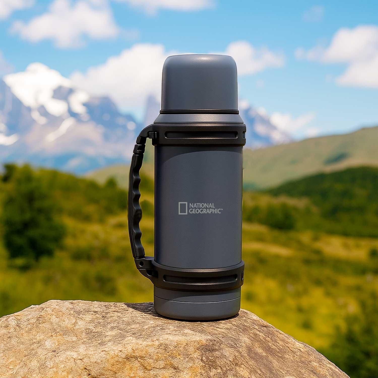 Termo metálico Gris 1500ml National Geographic-3