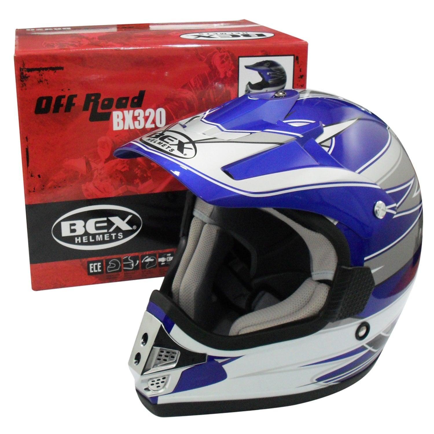 Casco Full Face Bx320 Talla M Color Deep Blue Certificado ECE-0