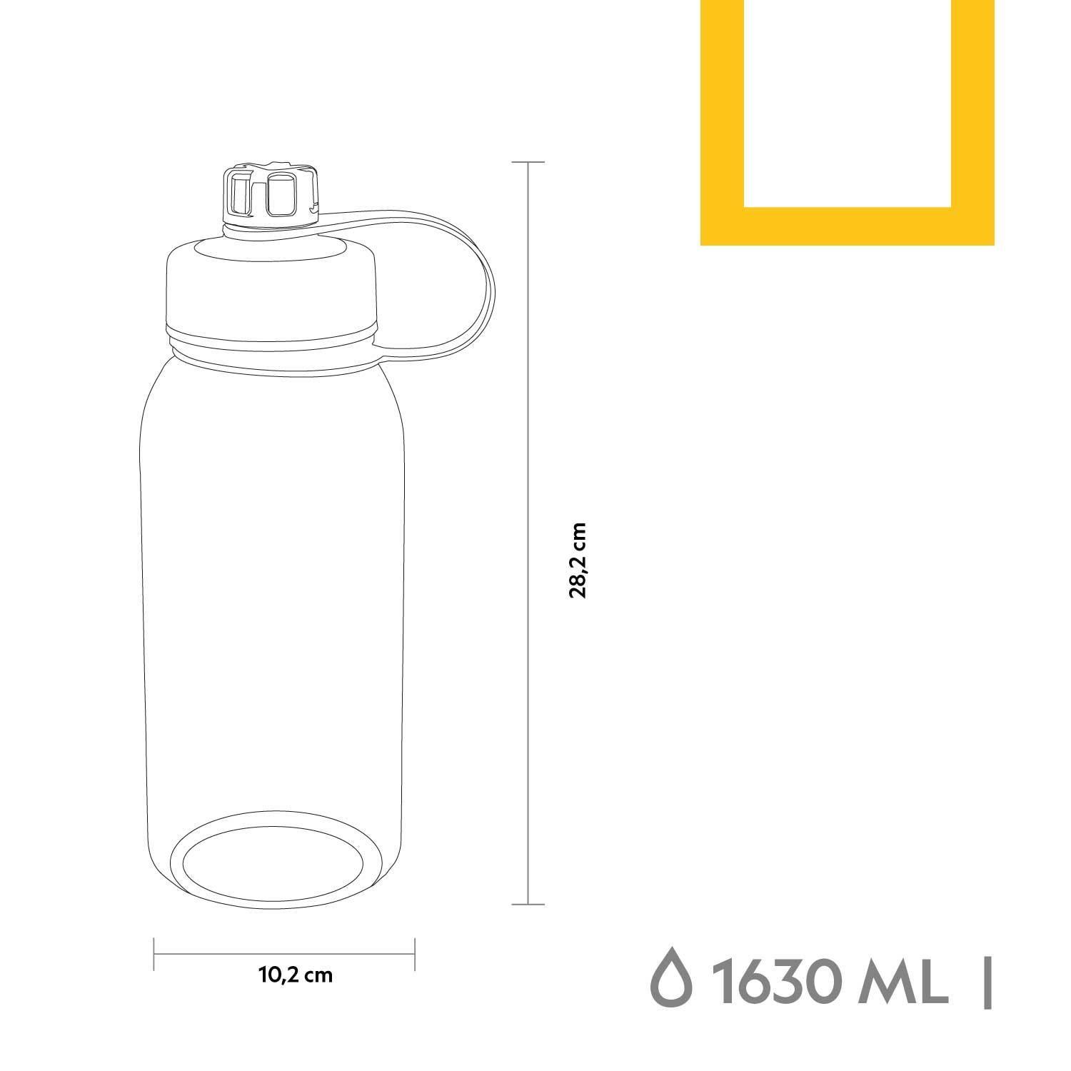 Botella hidratación 1630ML Turquesa National Geographic-2