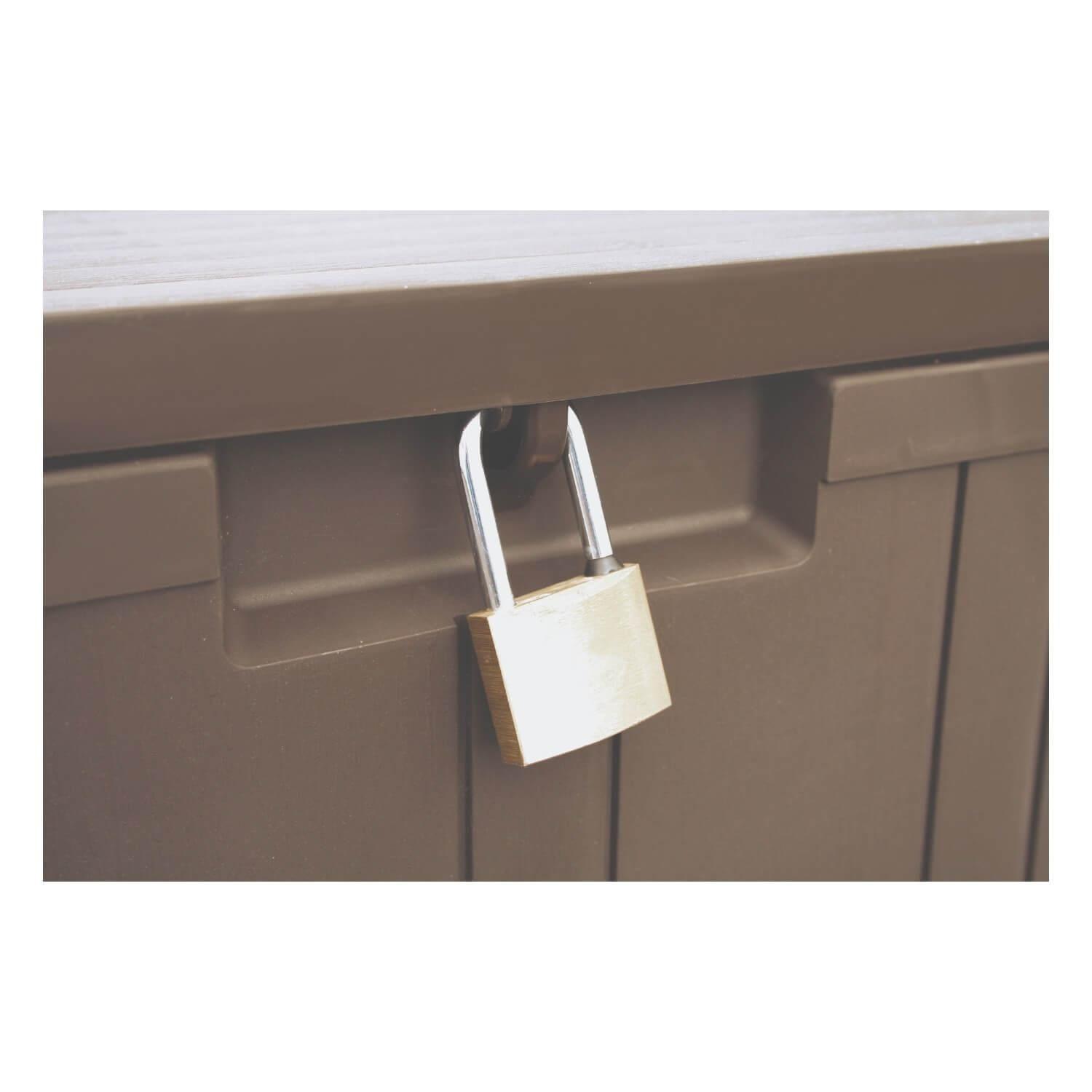 Baúl Bodega Caja Almacenaje 270L Café Ram-4