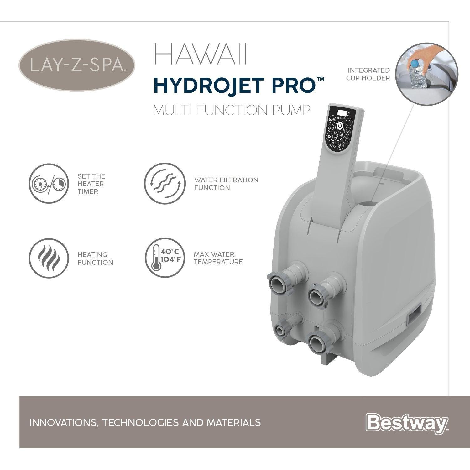 Hot Tub Jacuzzi Inflable Hawaii Hidromasaje 6 Pers Bestway-4