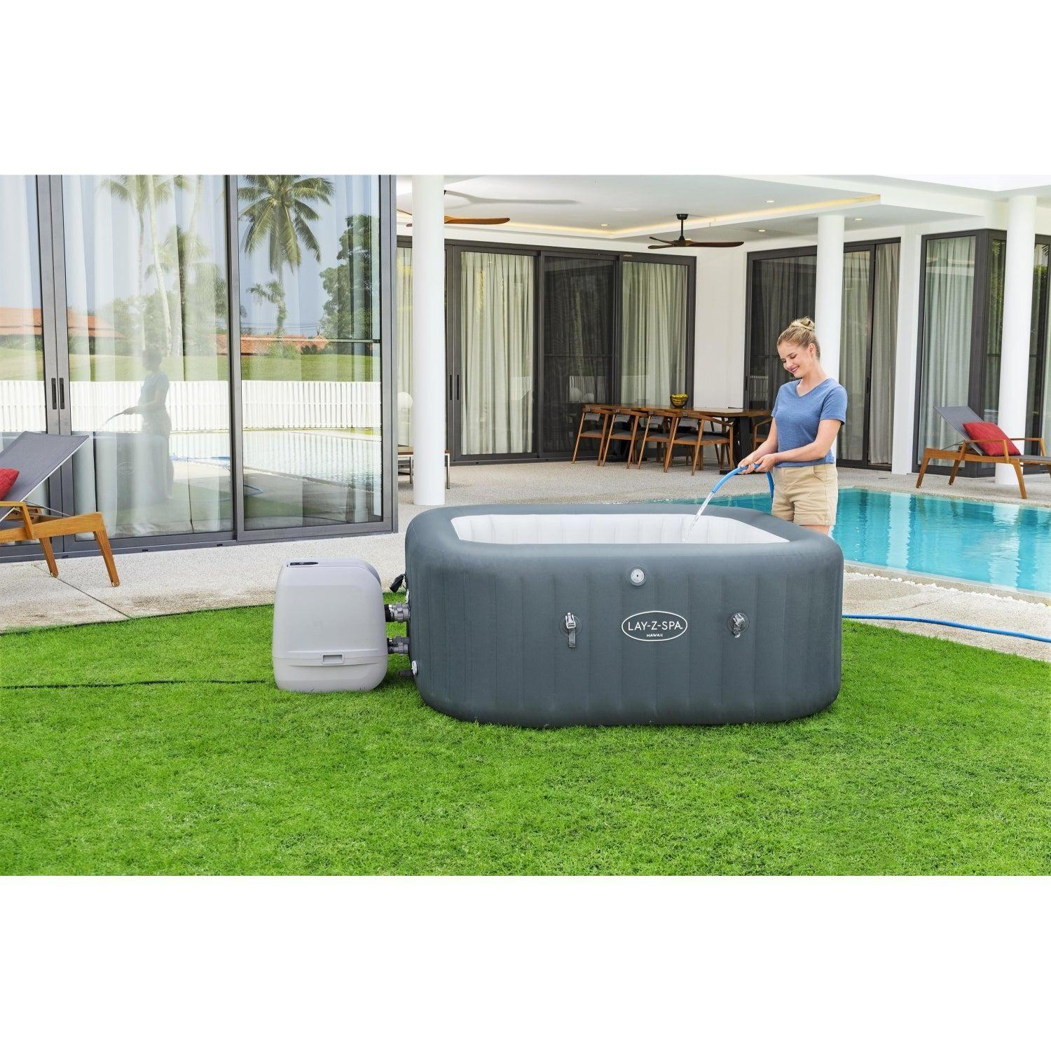 Hot Tub Jacuzzi Inflable Hawaii Hidromasaje 6 Pers Bestway-6
