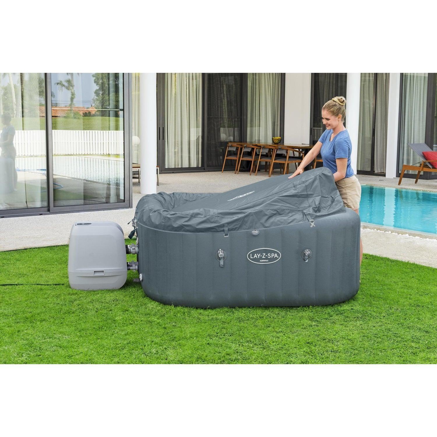 Hot Tub Jacuzzi Inflable Hawaii Hidromasaje 6 Pers Bestway-7