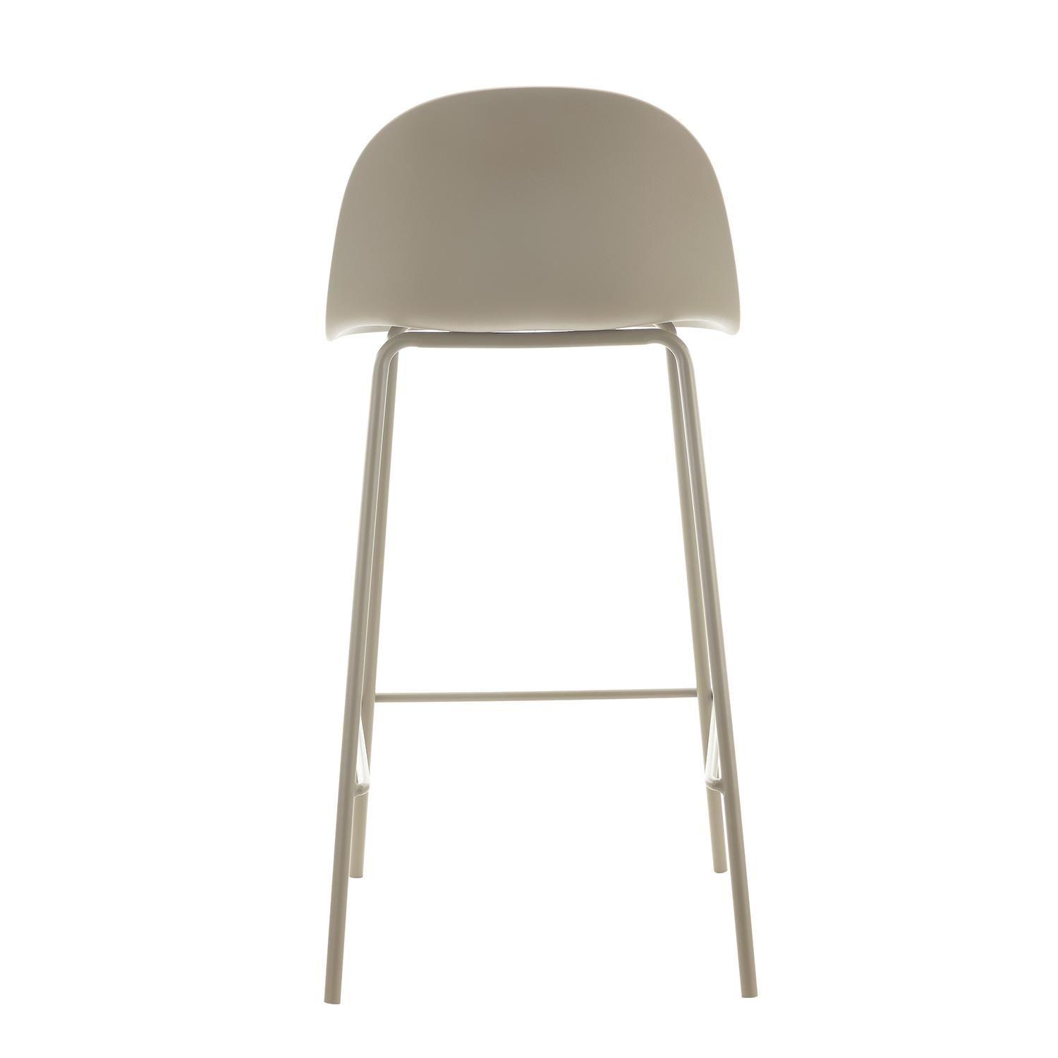 Piso Taburete Silla Alta Bar Cocina Eira 65 cm Beige-4