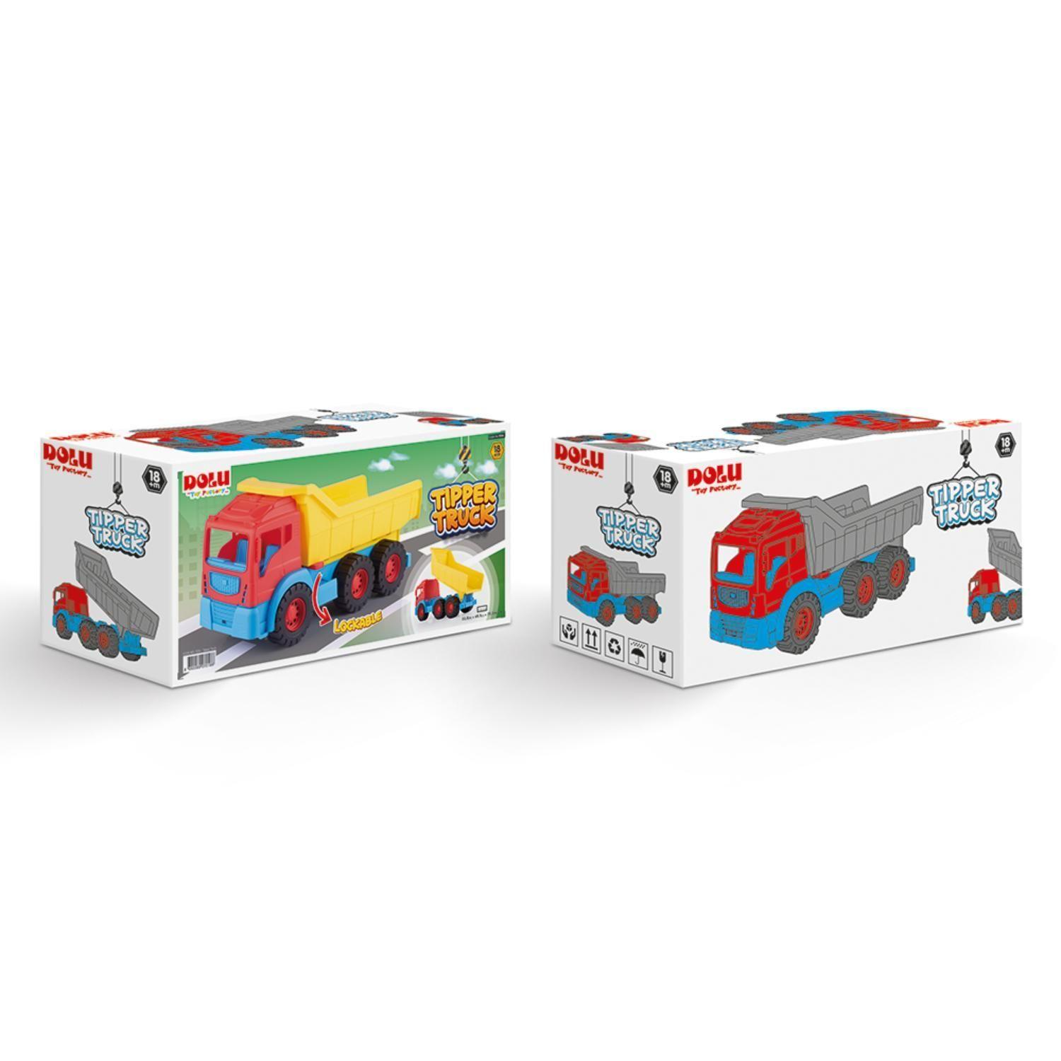 Camión Tolva Juguete rojo amarillo 68,5cm Dolu-7