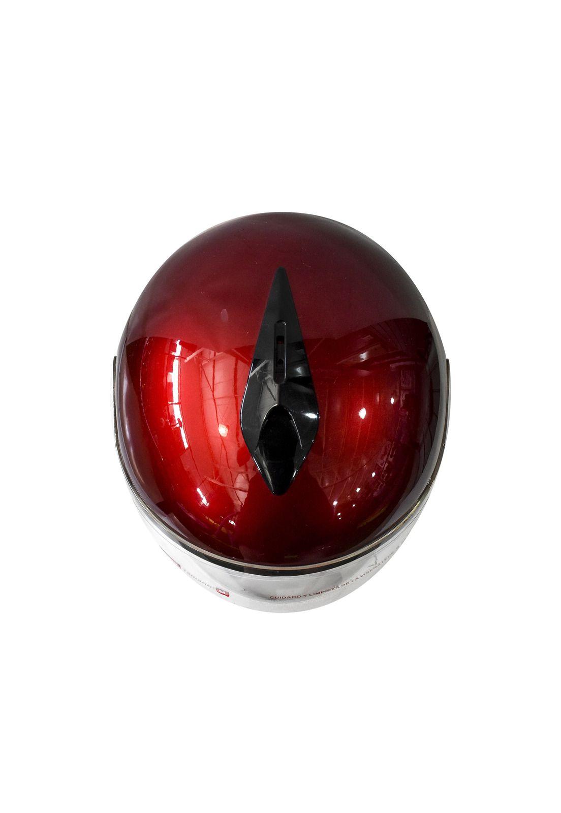 Casco Full Face Bx510 Talla L Color Burgundhy Certificado ECE-4
