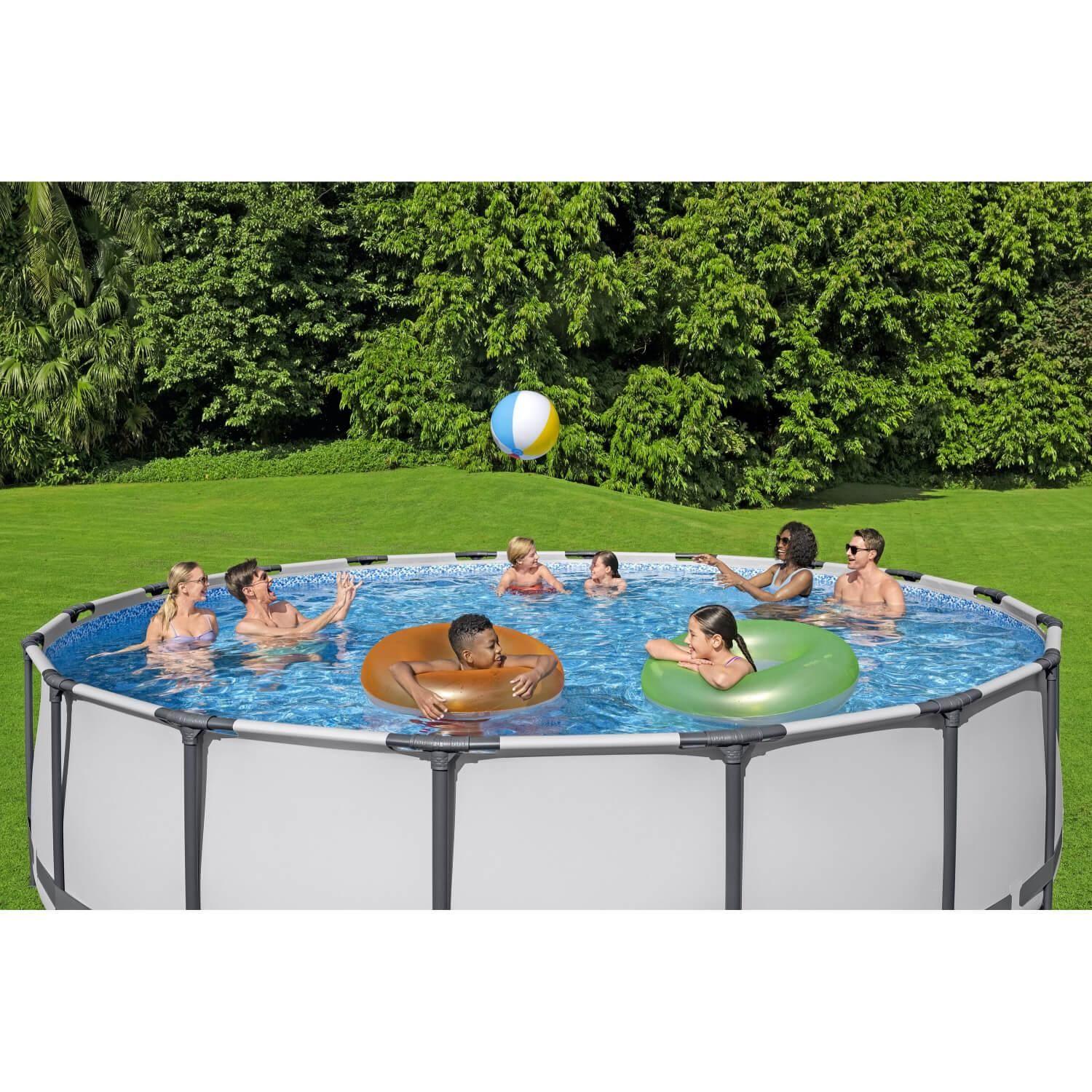 Piscina Bestway Redonda Steel ProMax Filtro+Acces 5,49X1.22M-8