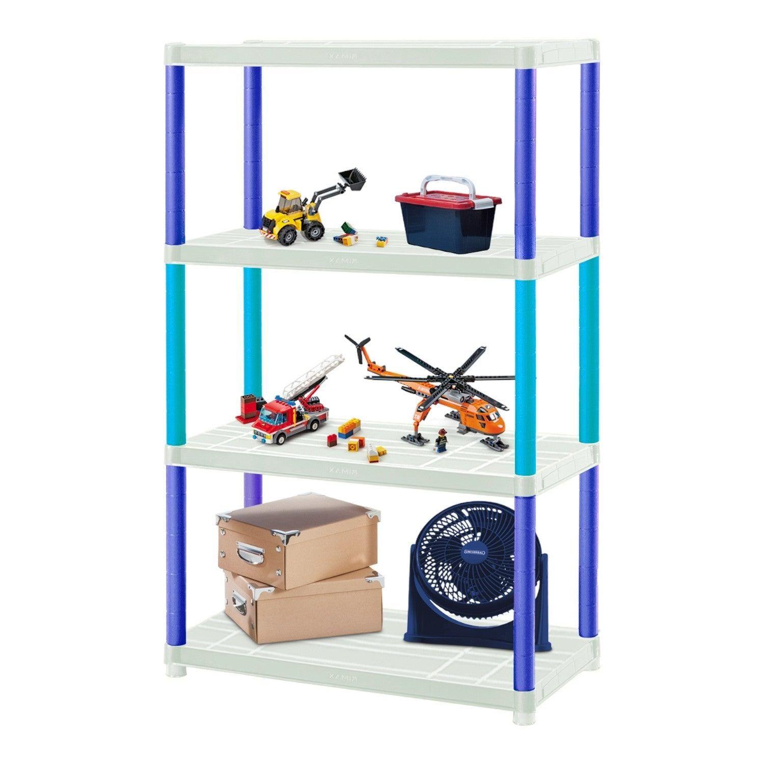 Estante Repisa Rack plastico 4 Niveles 61x30x129cm Rimax-3
