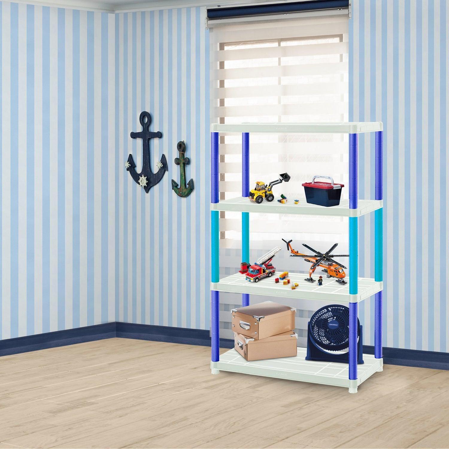 Estante Repisa Rack plastico 4 Niveles 61x30x129cm Rimax-4