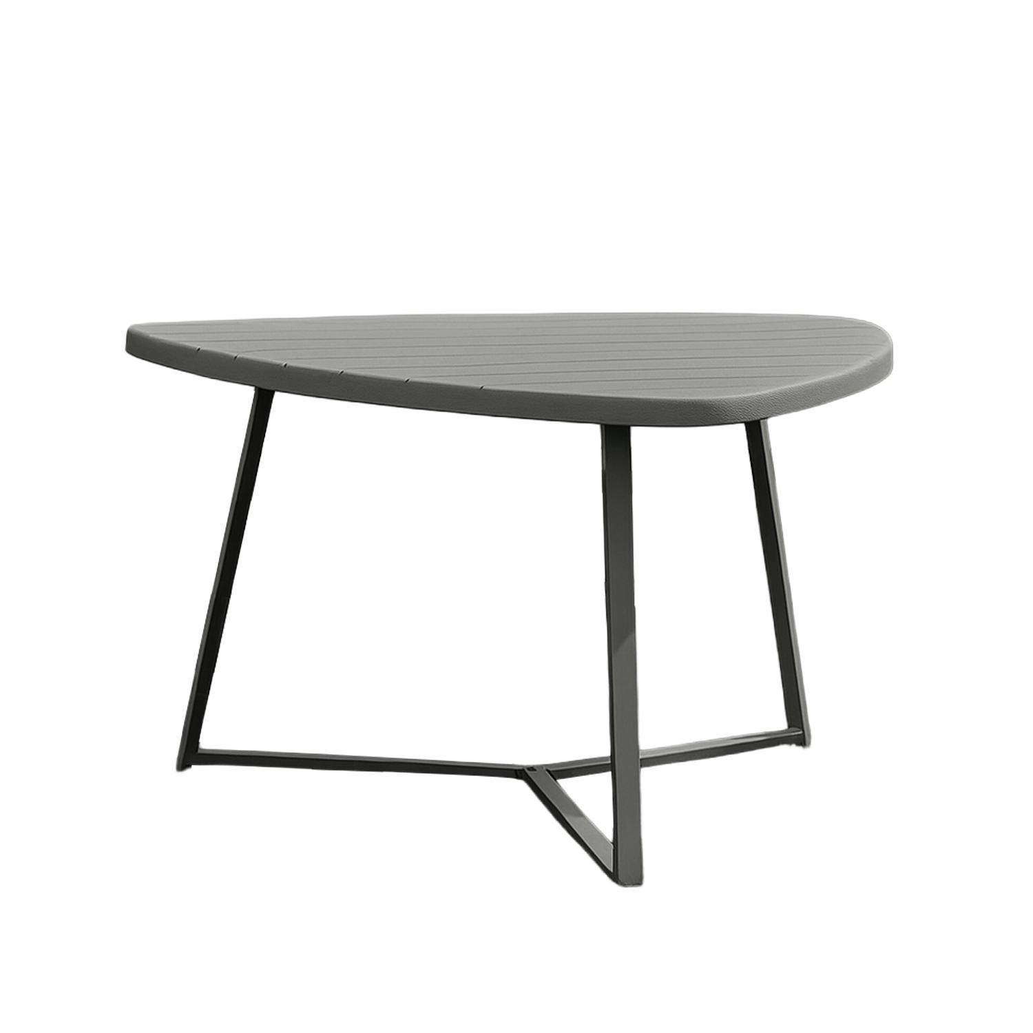 Juego Comedor Terraza 6 Personas Mesa 119x117cm Beige Northwest-3