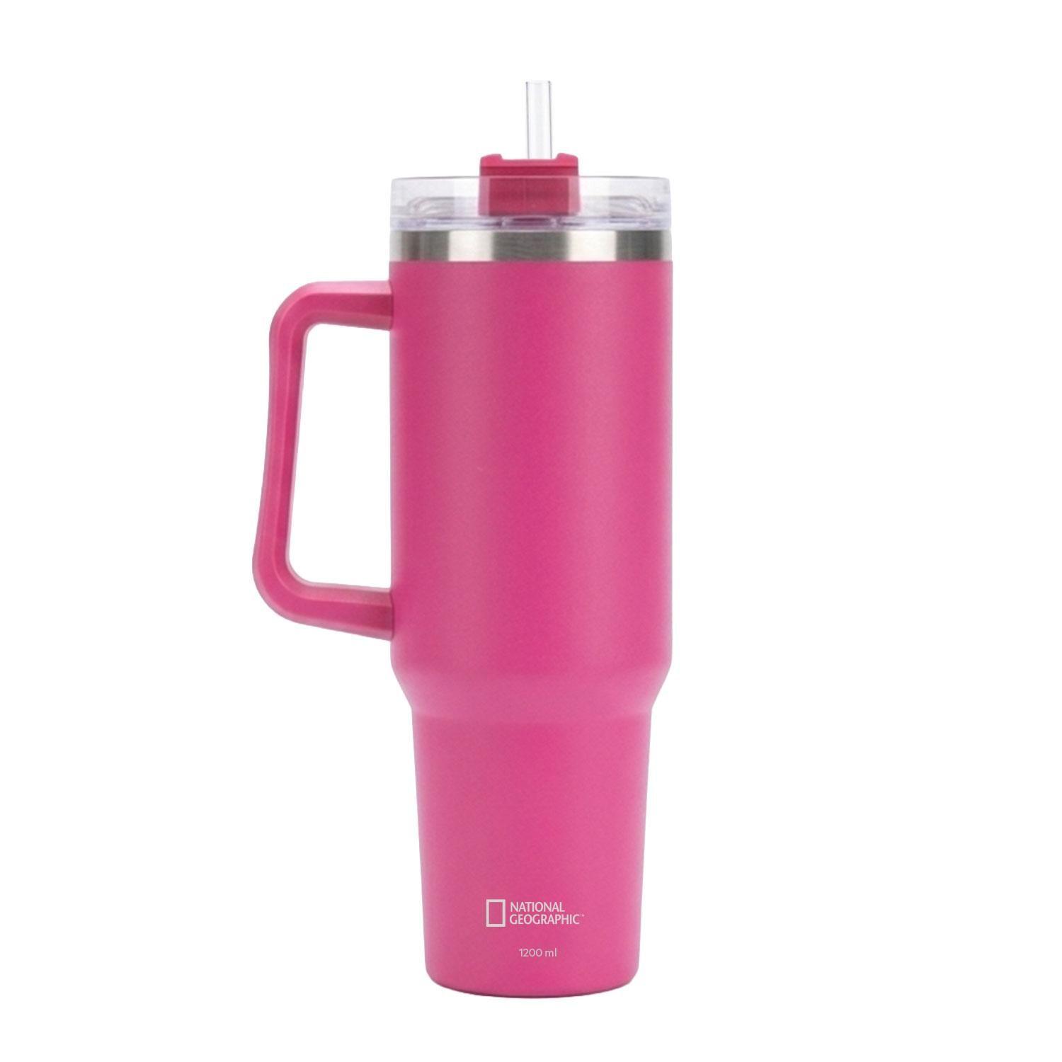 Botella Vaso Termico Mango 1,2L Fucsia National Geographic-0