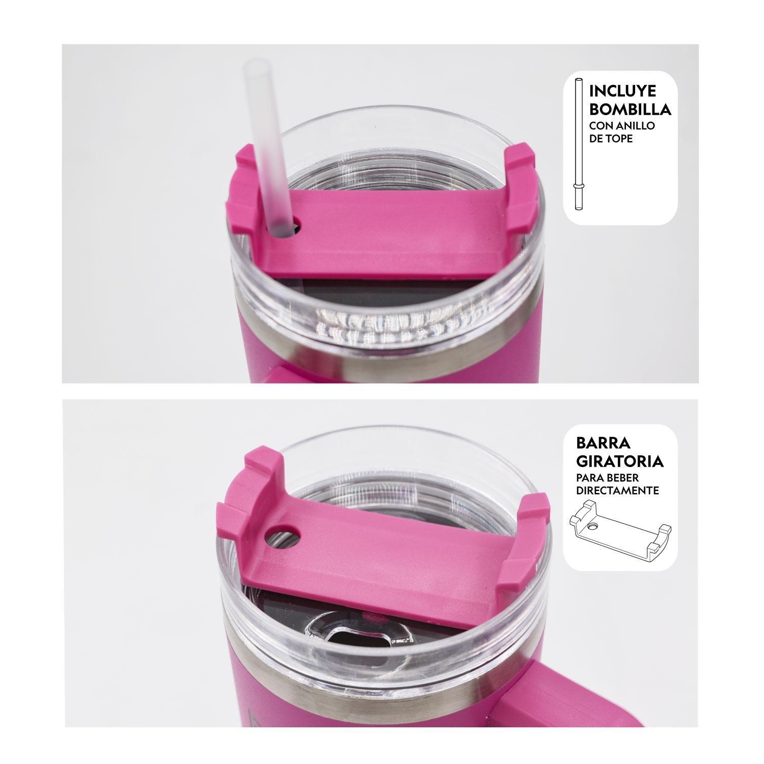 Botella Vaso Termico Mango 1,2L Fucsia National Geographic-1