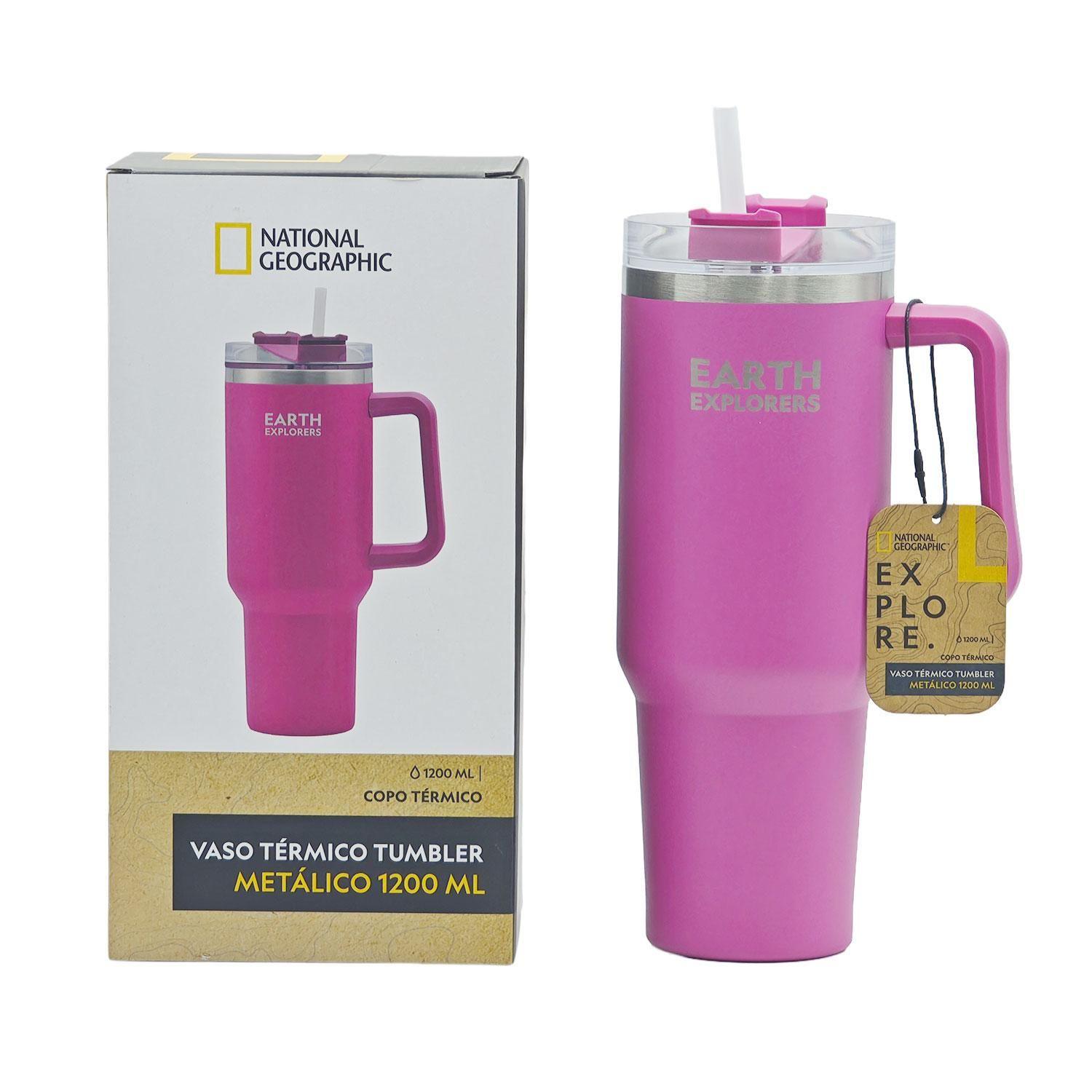 Botella Vaso Termico Mango 1,2L Fucsia National Geographic-4