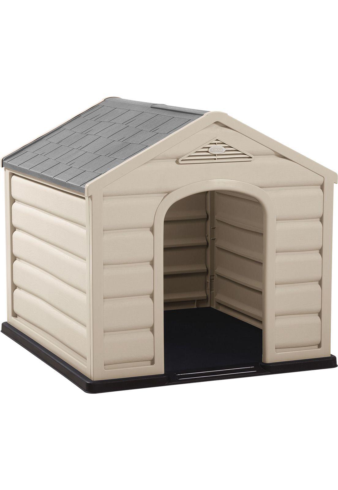 Casa Para Perro Grande Techo Gris 92x90x89 cms Rimax-0