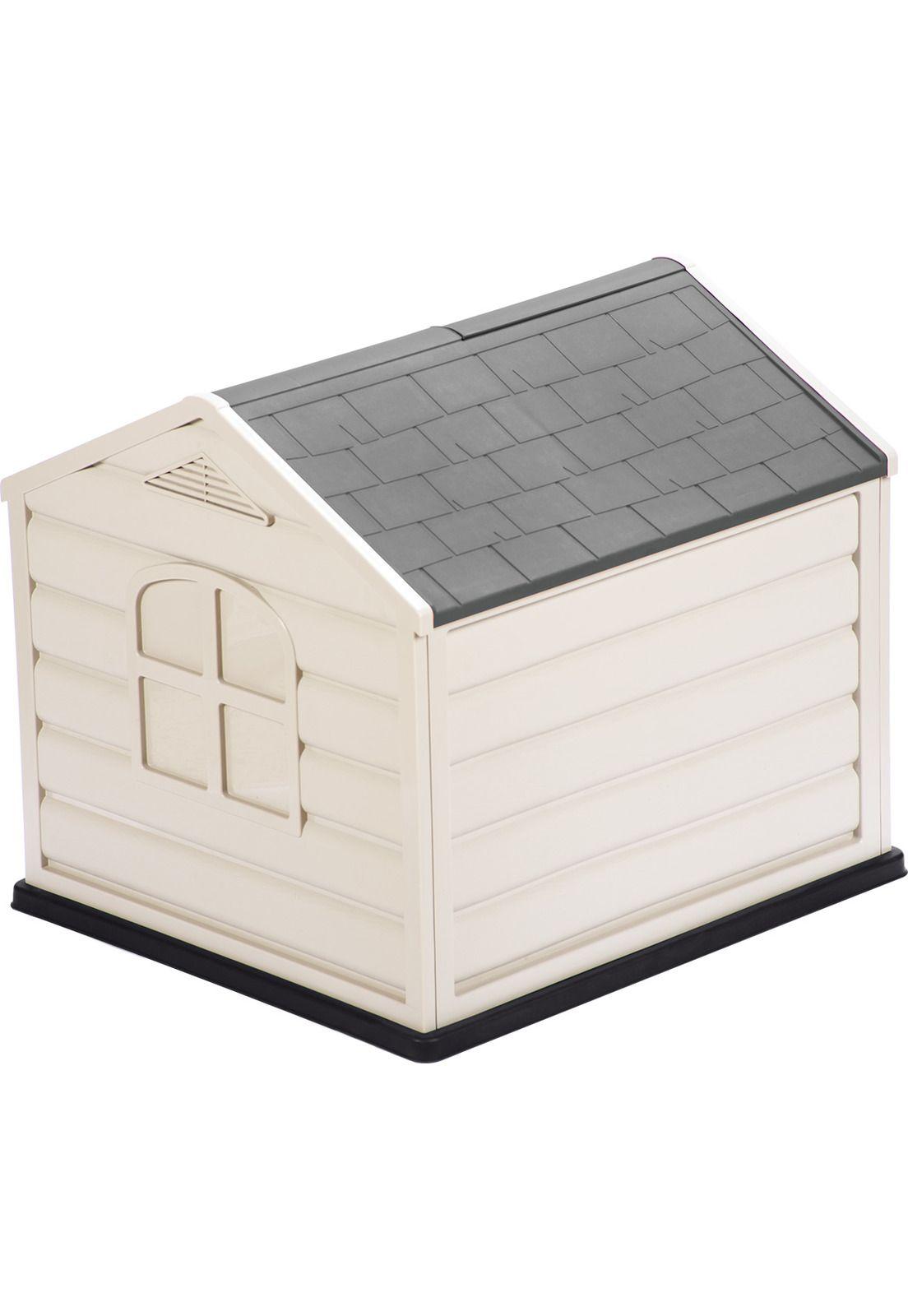 Casa Para Perro Grande Techo Gris 92x90x89 cms Rimax-2