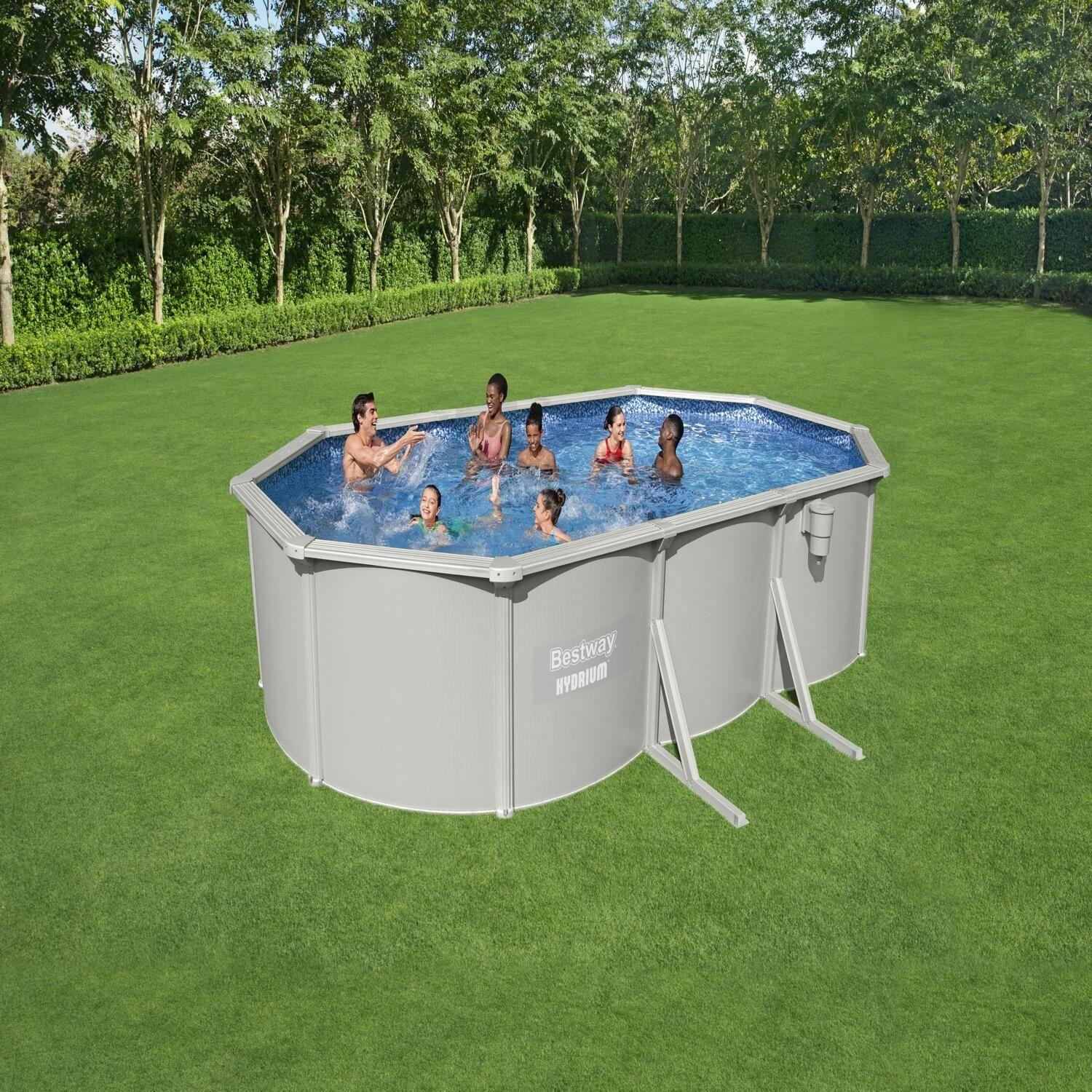 Piscina Bestway Ovalada Hydrium Filtro+Acces 6.10X3.60X1.20M-5