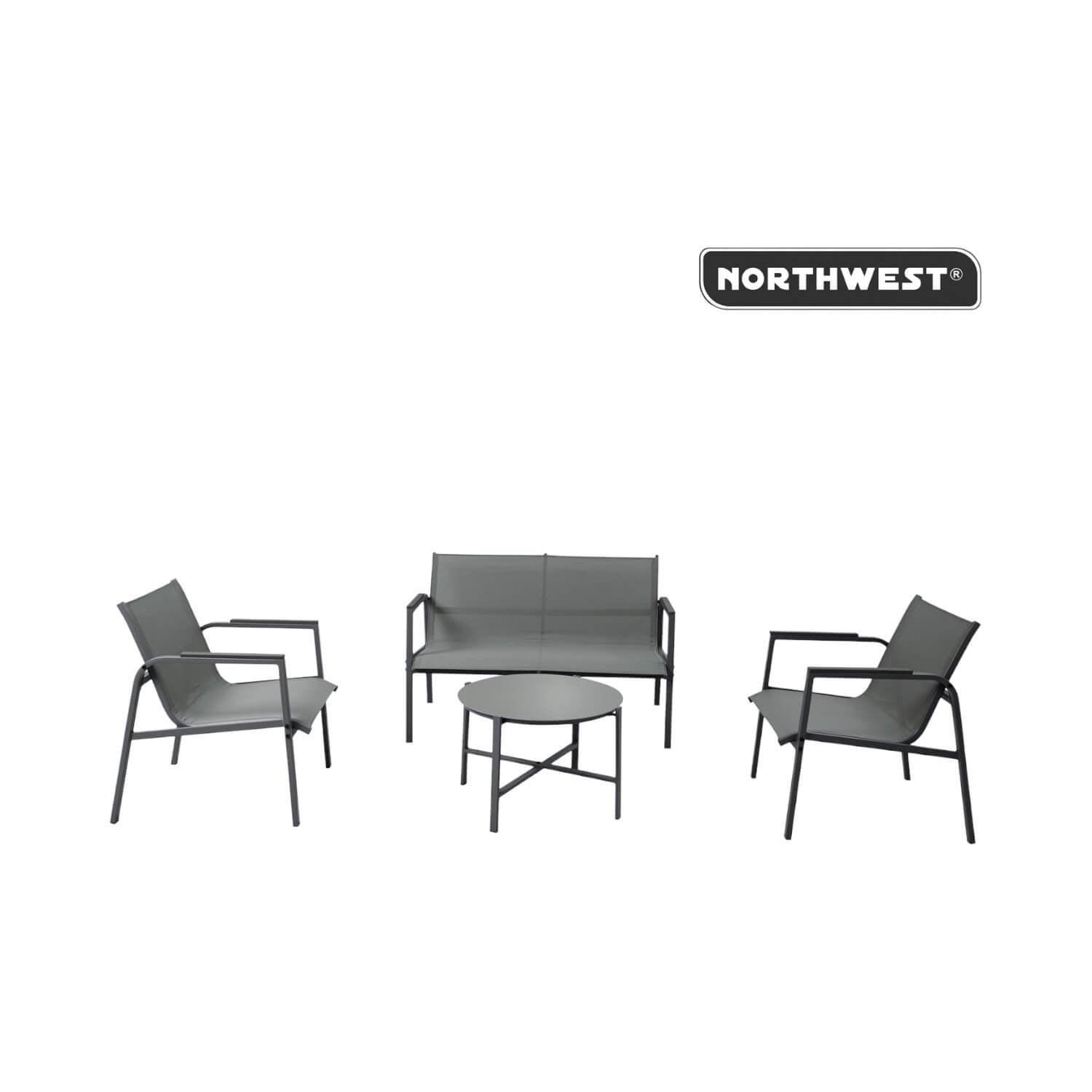 Juego Set Terraza Portofino 4 Piezas Con Cojin Northwest-2