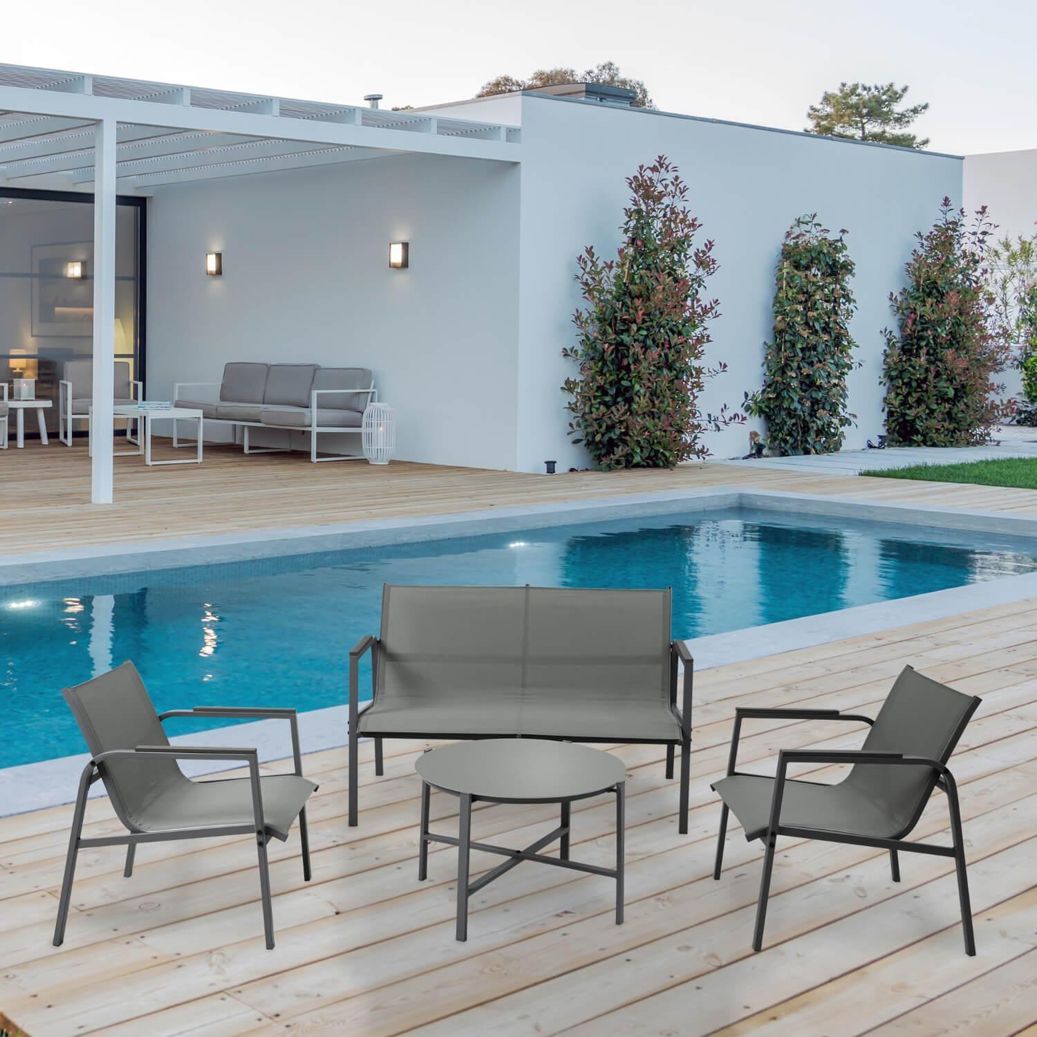 Juego Set Terraza Portofino 4 Piezas Con Cojin Northwest-3
