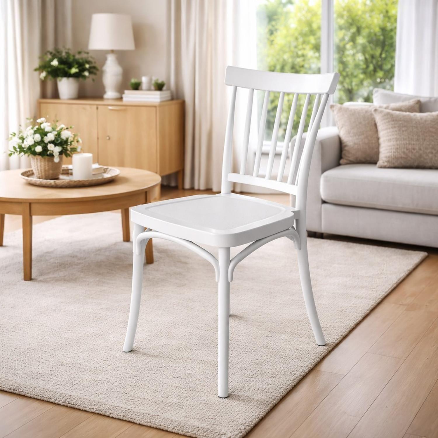 Silla Plástico Apilable Deco Viken Blanca Escandinavia-4