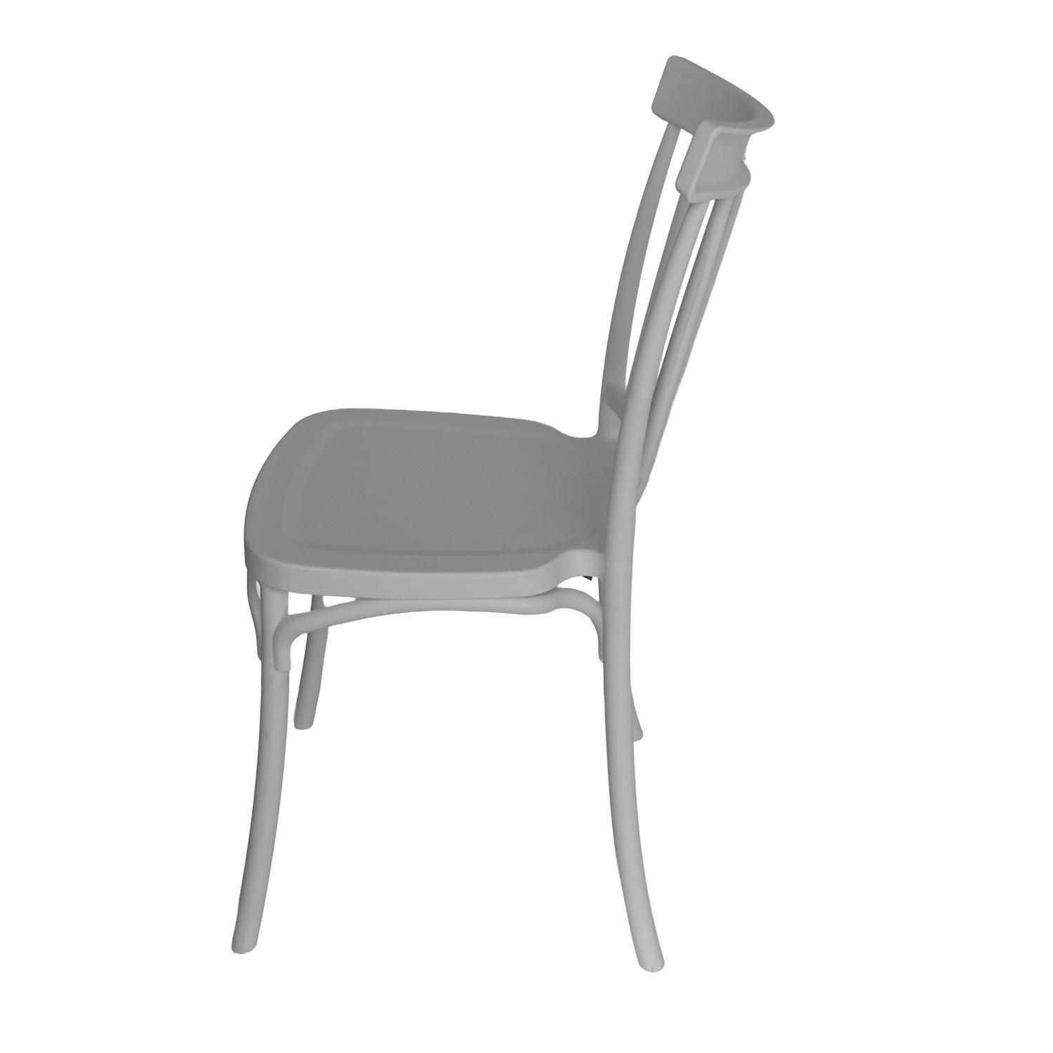 Silla Plástico Apilable Deco Viken Blanca Escandinavia-2