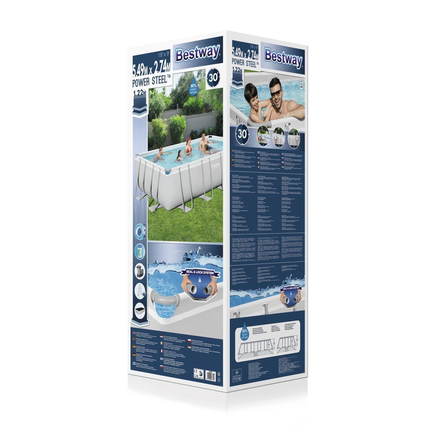 Piscina Bestway Rectangular Filtro+Accesorio 5.49X2.74X1.22M-6