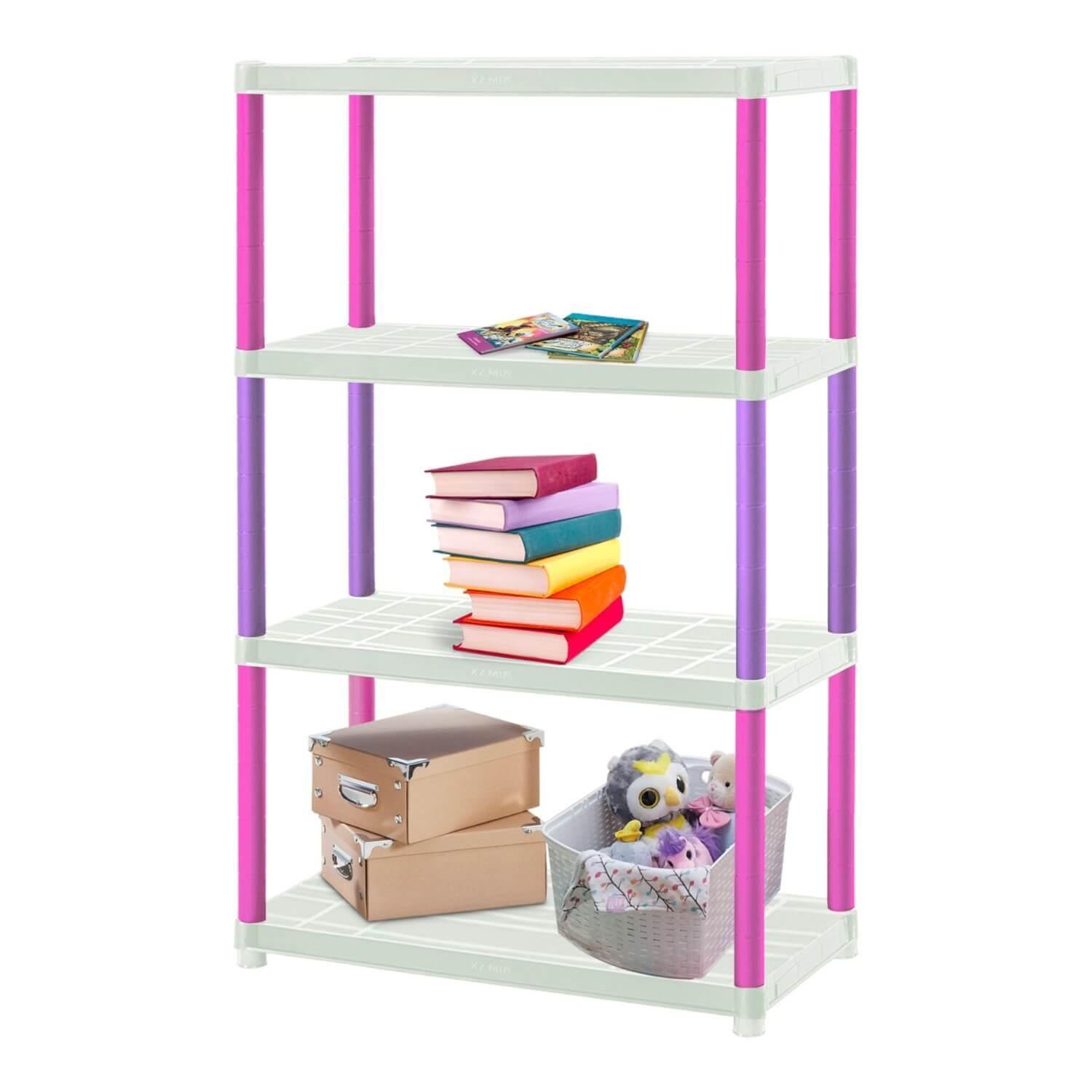 Estante Repisa Rack plastico 4 Niveles 61x30x129cm Rimax-3