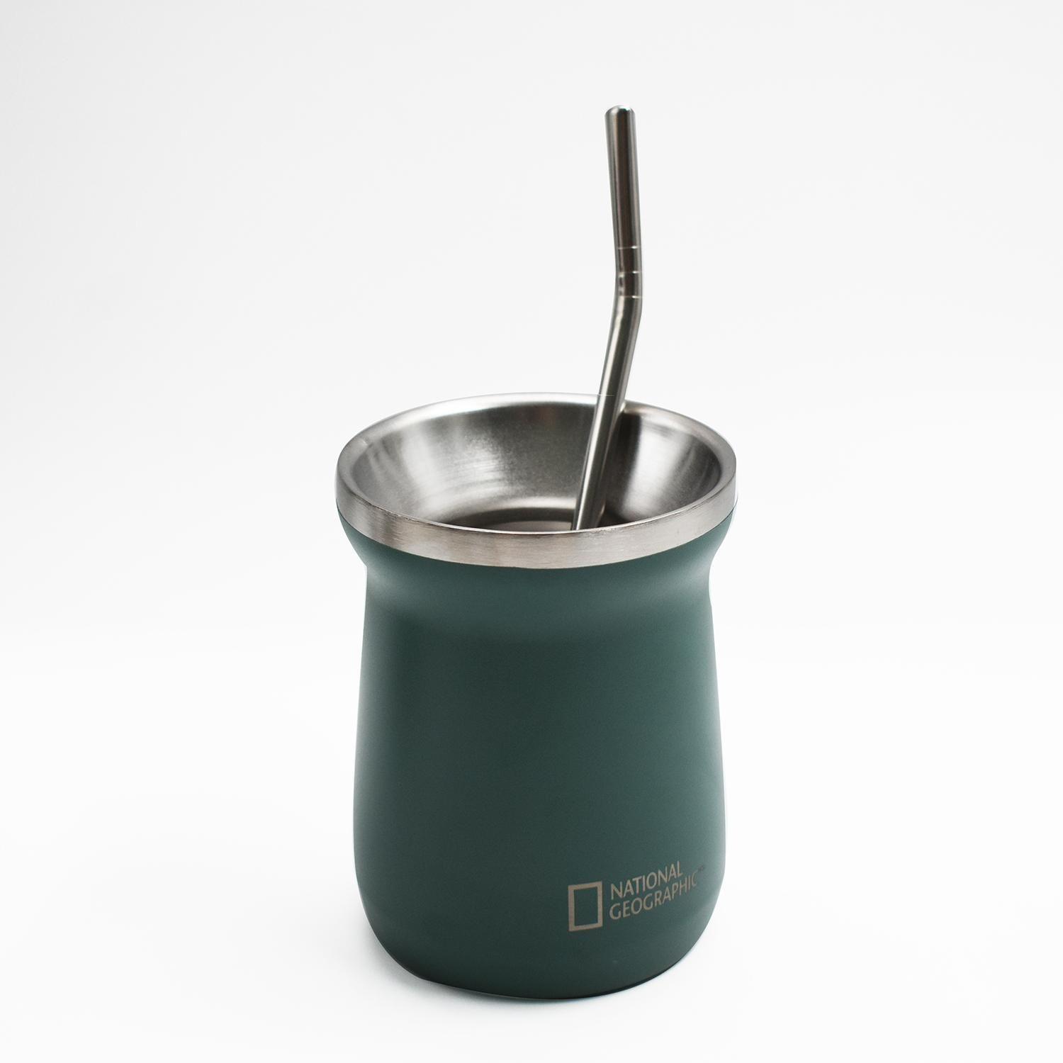 Matera Acero Inoxidable con Bombilla 230ml Verde-2