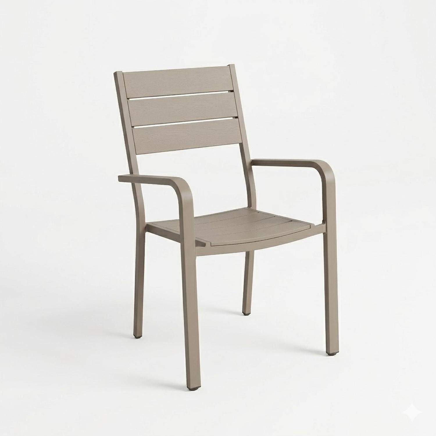 Juego Comedor Terraza 8 Personas Mesa 220x111cm Beige Northwest-2