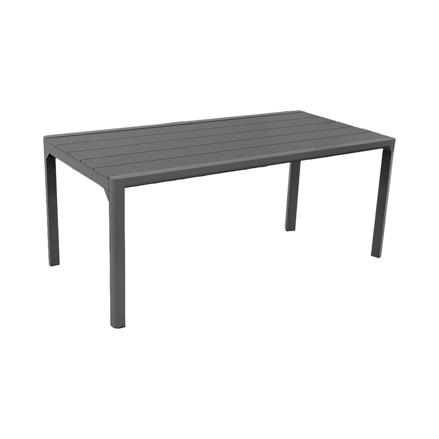 Juego Comedor Terraza 8 Personas Mesa 220x111cm Gris Northwest-4