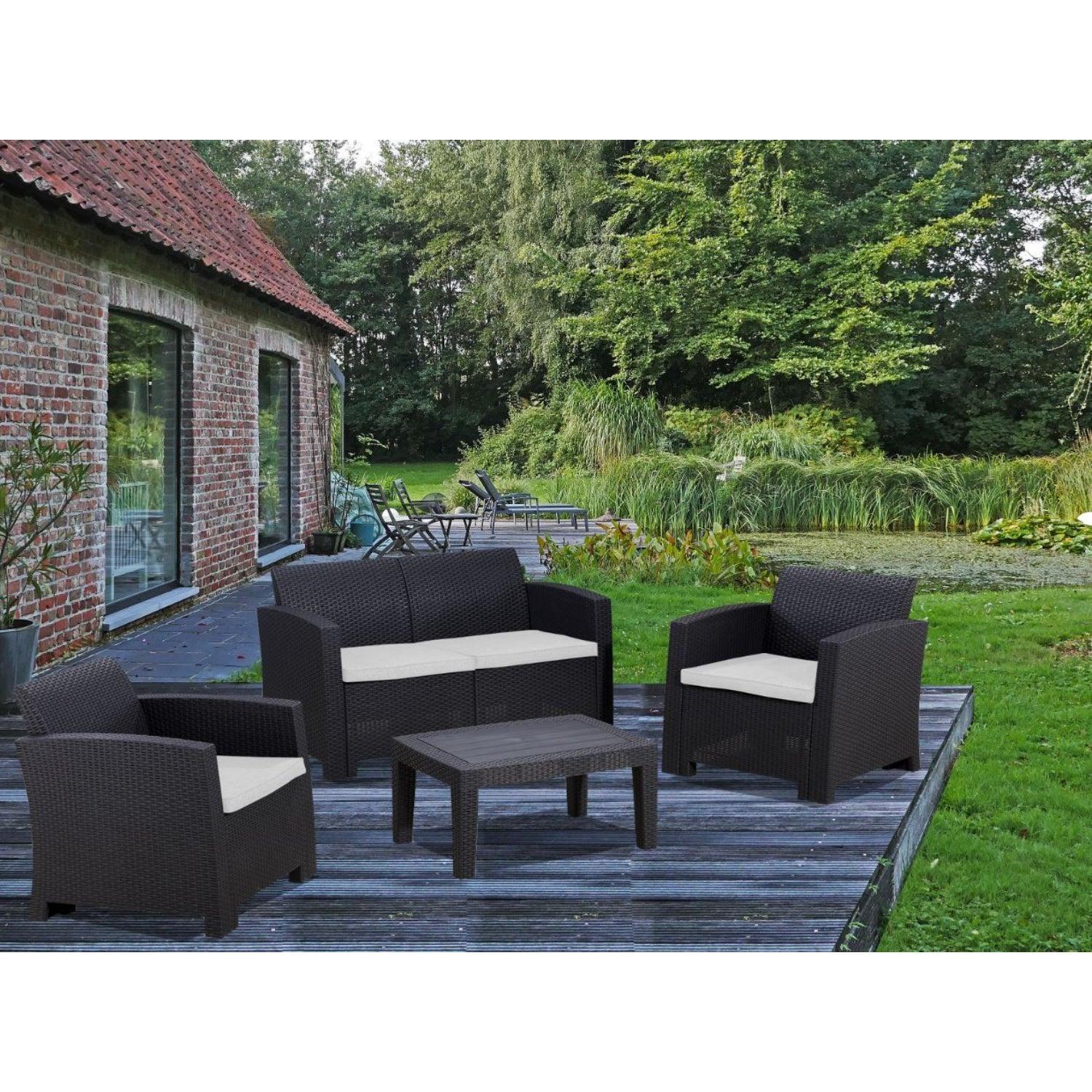 Juego Set Terraza Menorca 4 Piezas Con Cojín Northwest-4