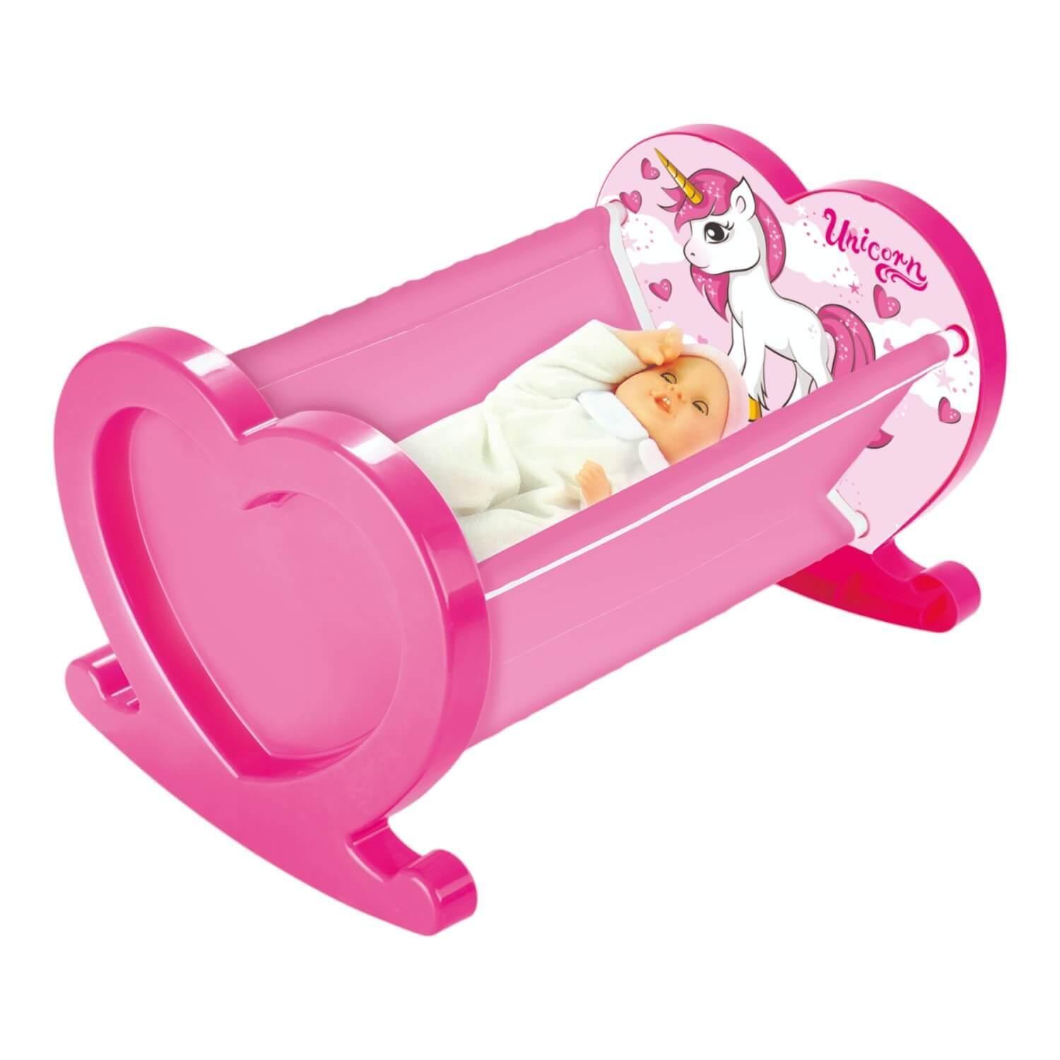 Cuna Unicornio Para Muñecas 57X38X35 Cms Dolu-0