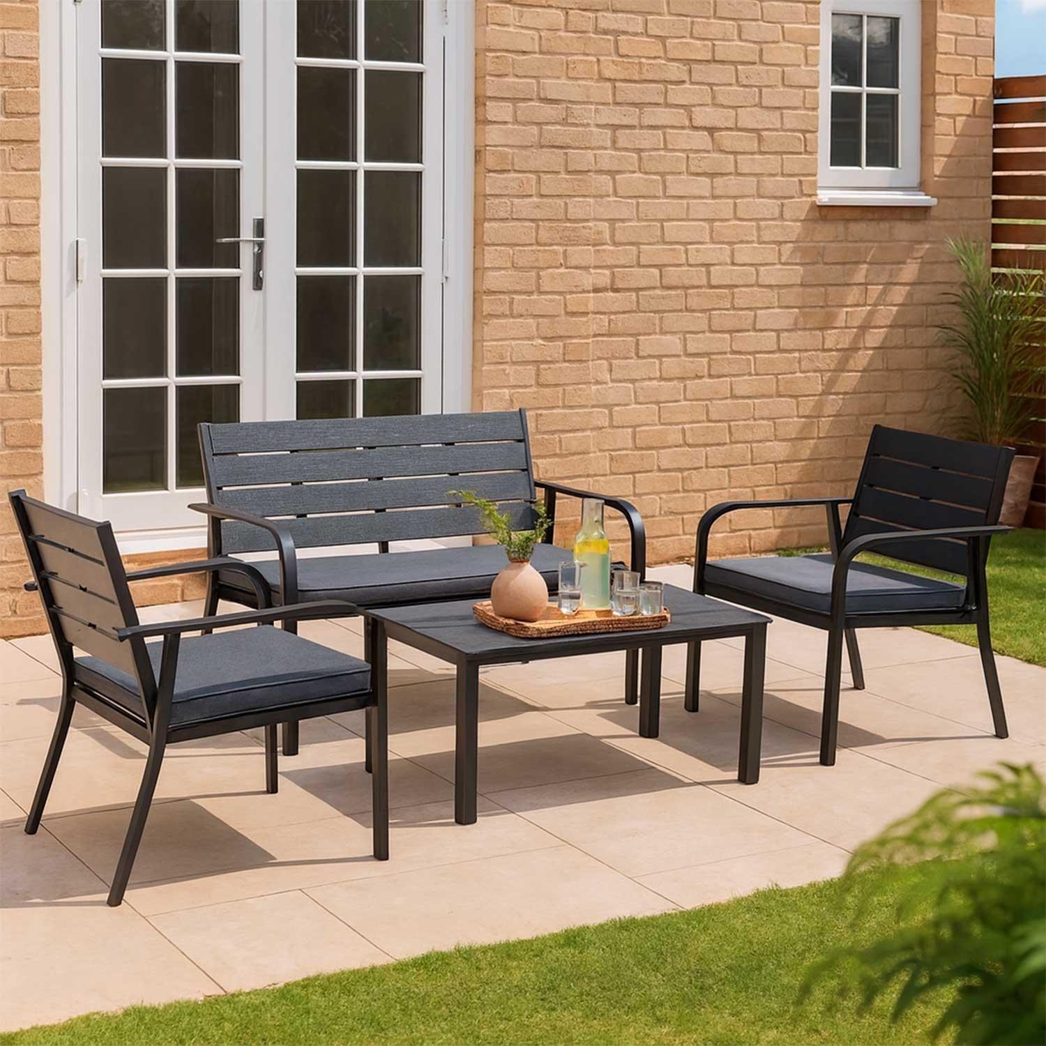 Juego Set Terraza Milano 4 Piezas Con Cojin Northwest-3