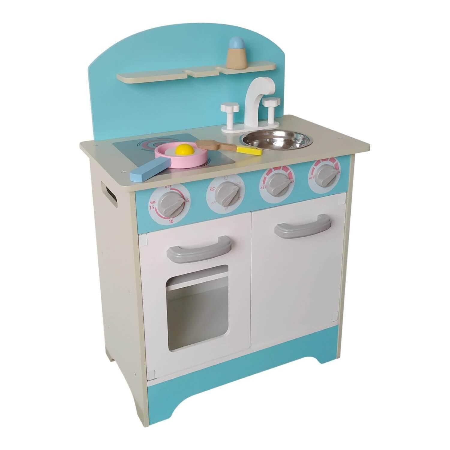 Cocina De Madera Celeste + Accesorios 45X26X645Cms Gamepower-2